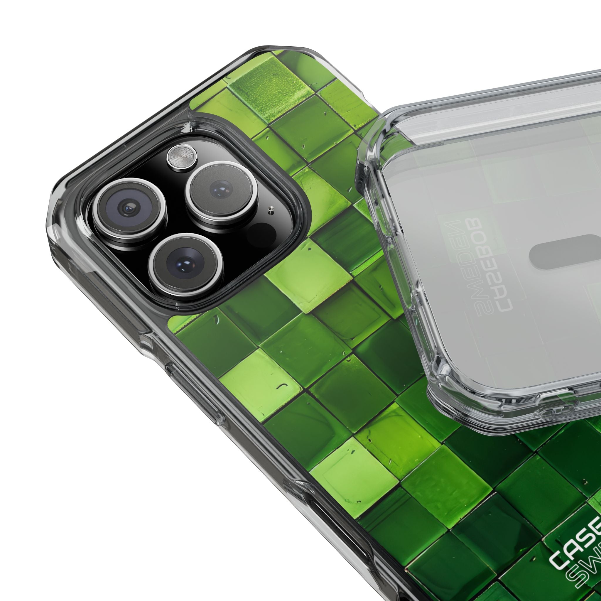 Green Tile Harmony iPhone 16 - Impact Clear+