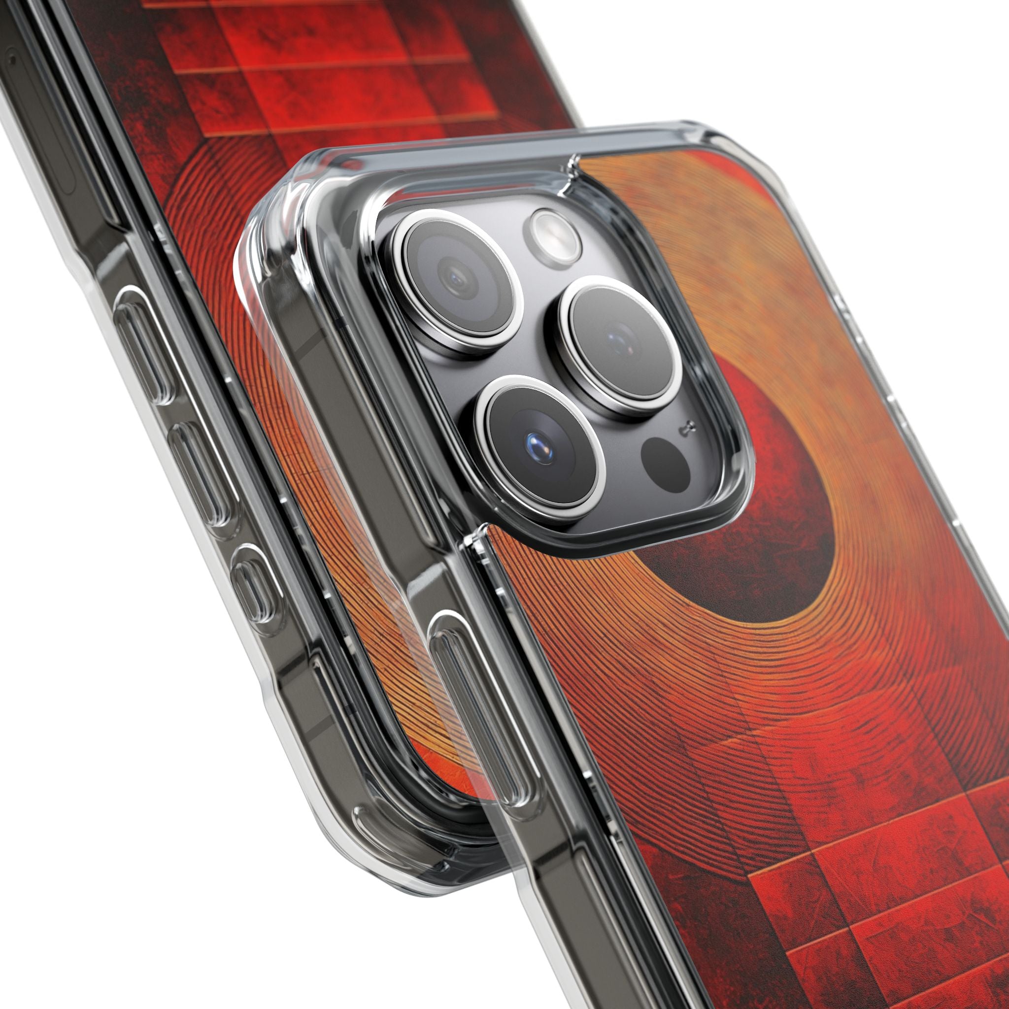 Crimson Orbit iPhone 15 Pro Case - Impact