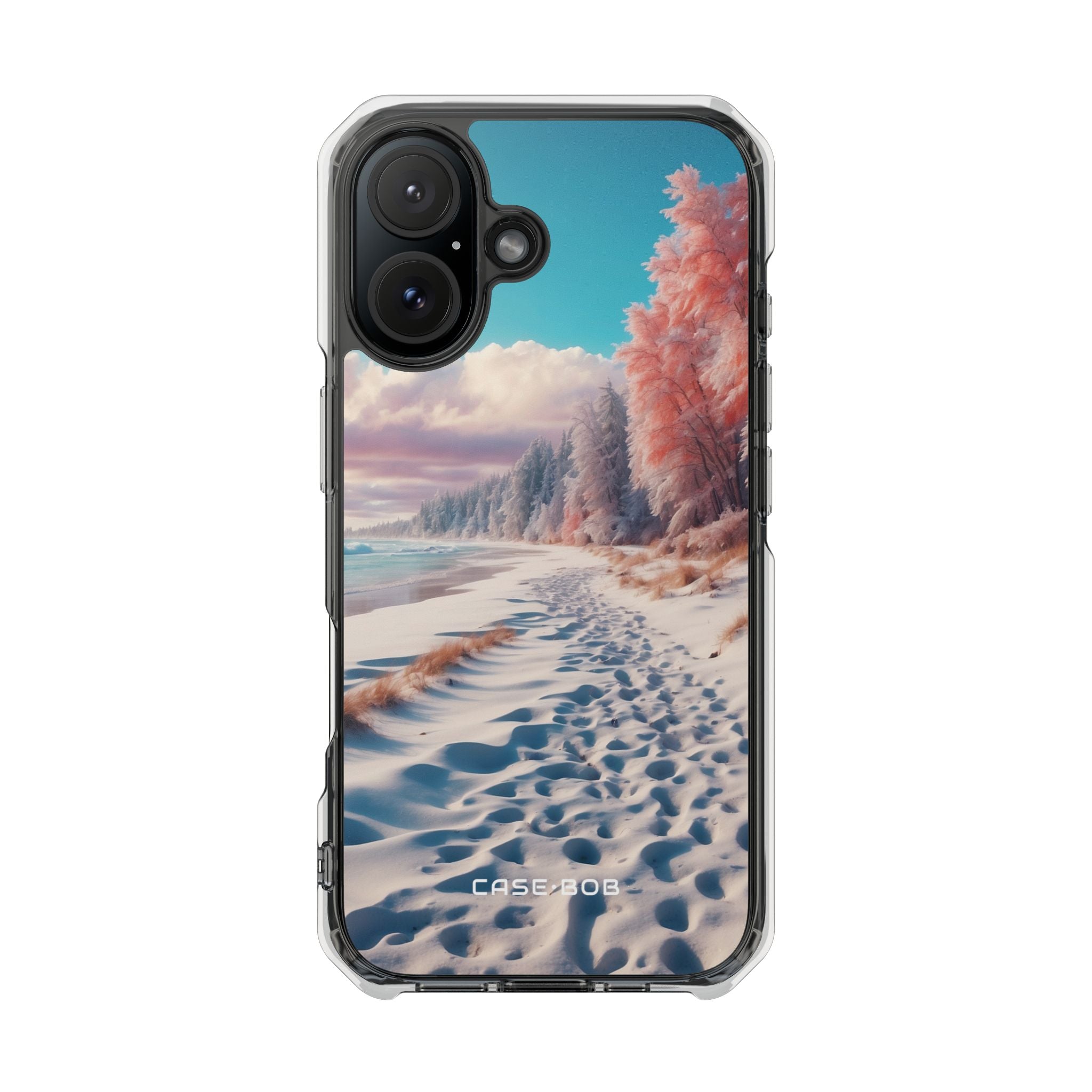 Snowy Footprints iPhone 15 Case - Impact