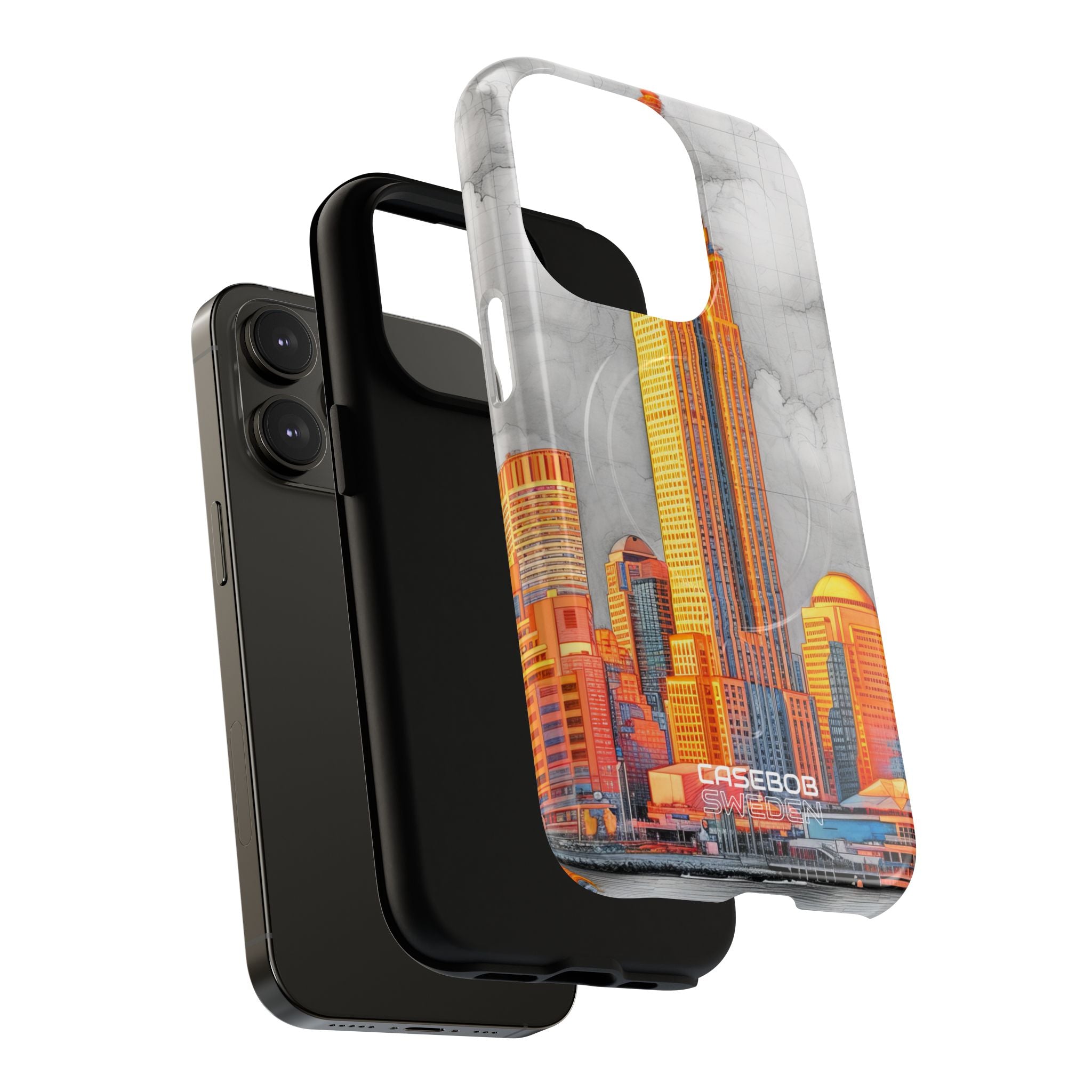 Vibrant City Skyline iPhone 14 - Tough+