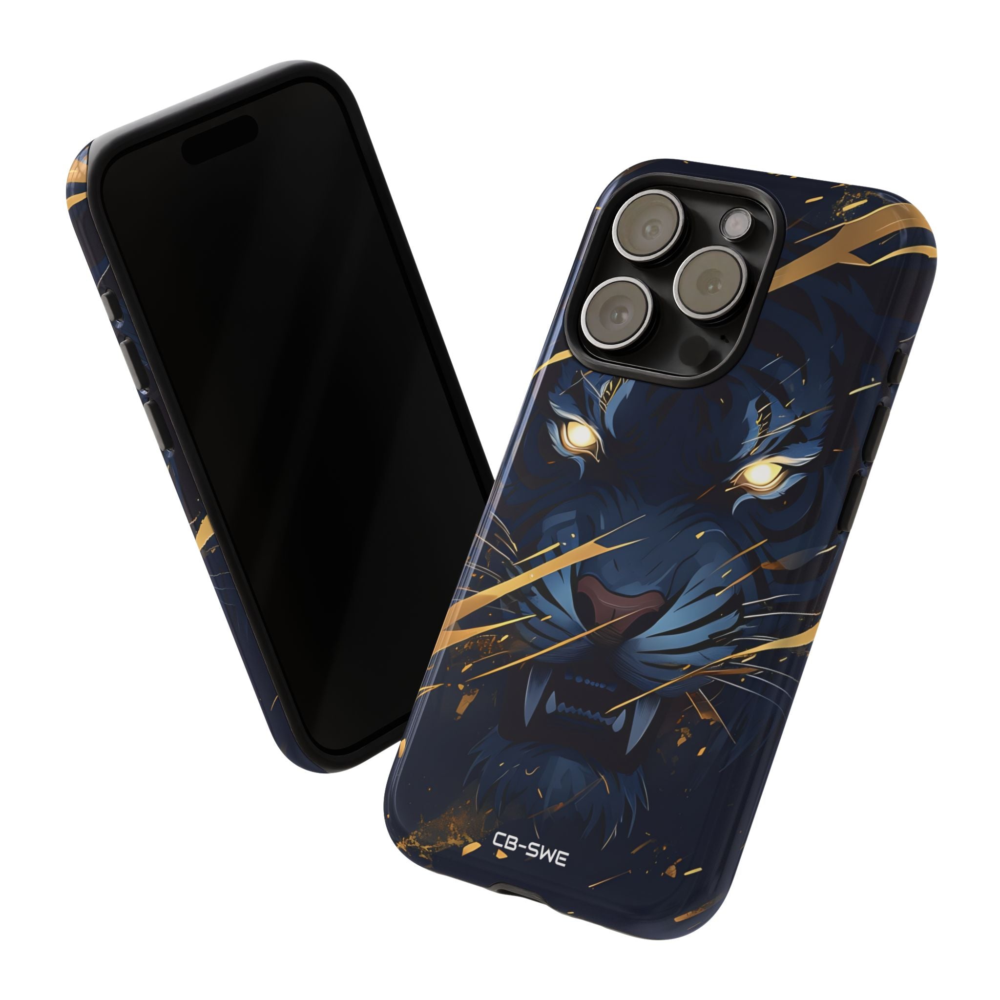 Tiger's Glowing Gaze - iPhone Case