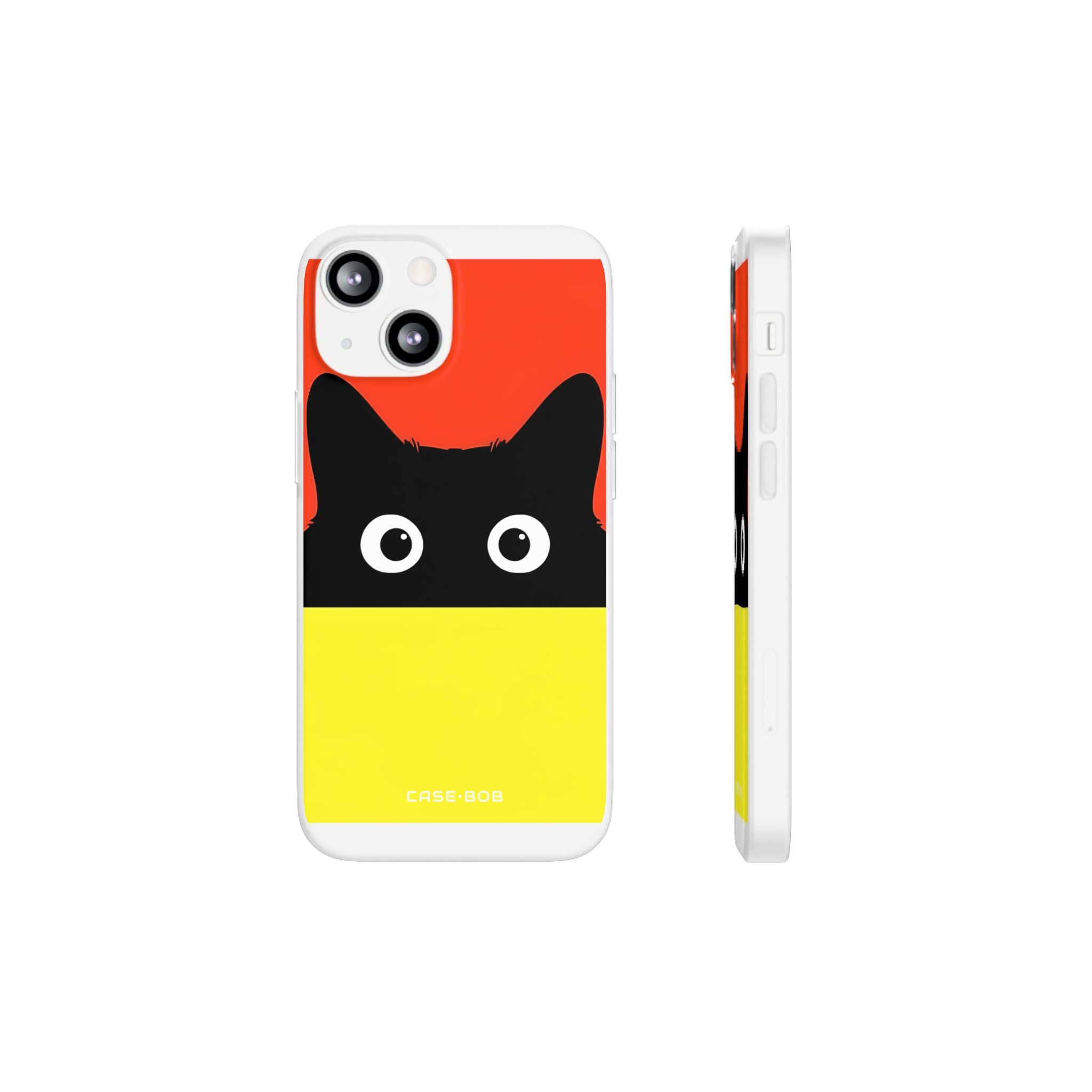Peekaboo Cat Crimson iPhone 13 mini Case - Soft
