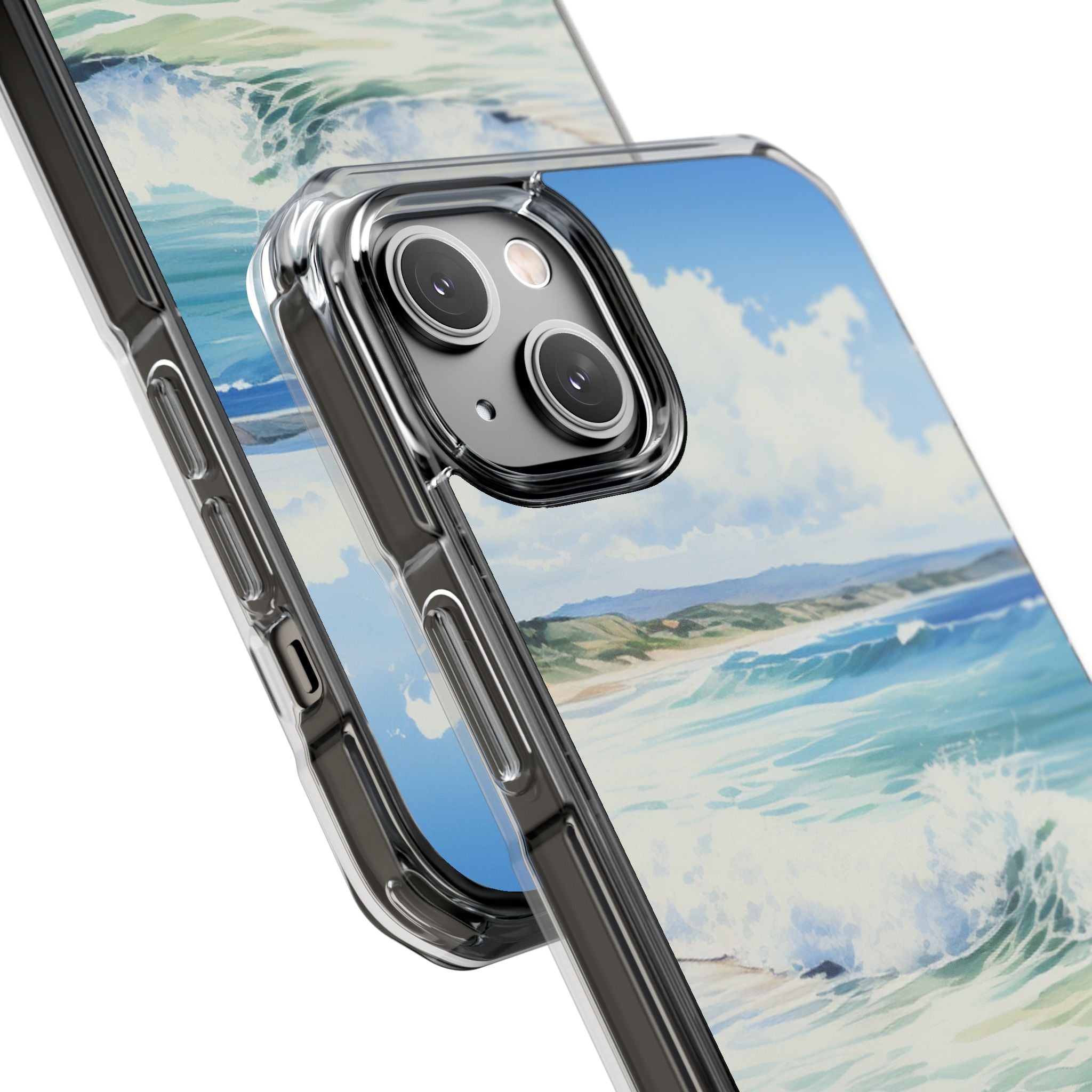 Serene Coastal Watercolors iPhone Case - Impact