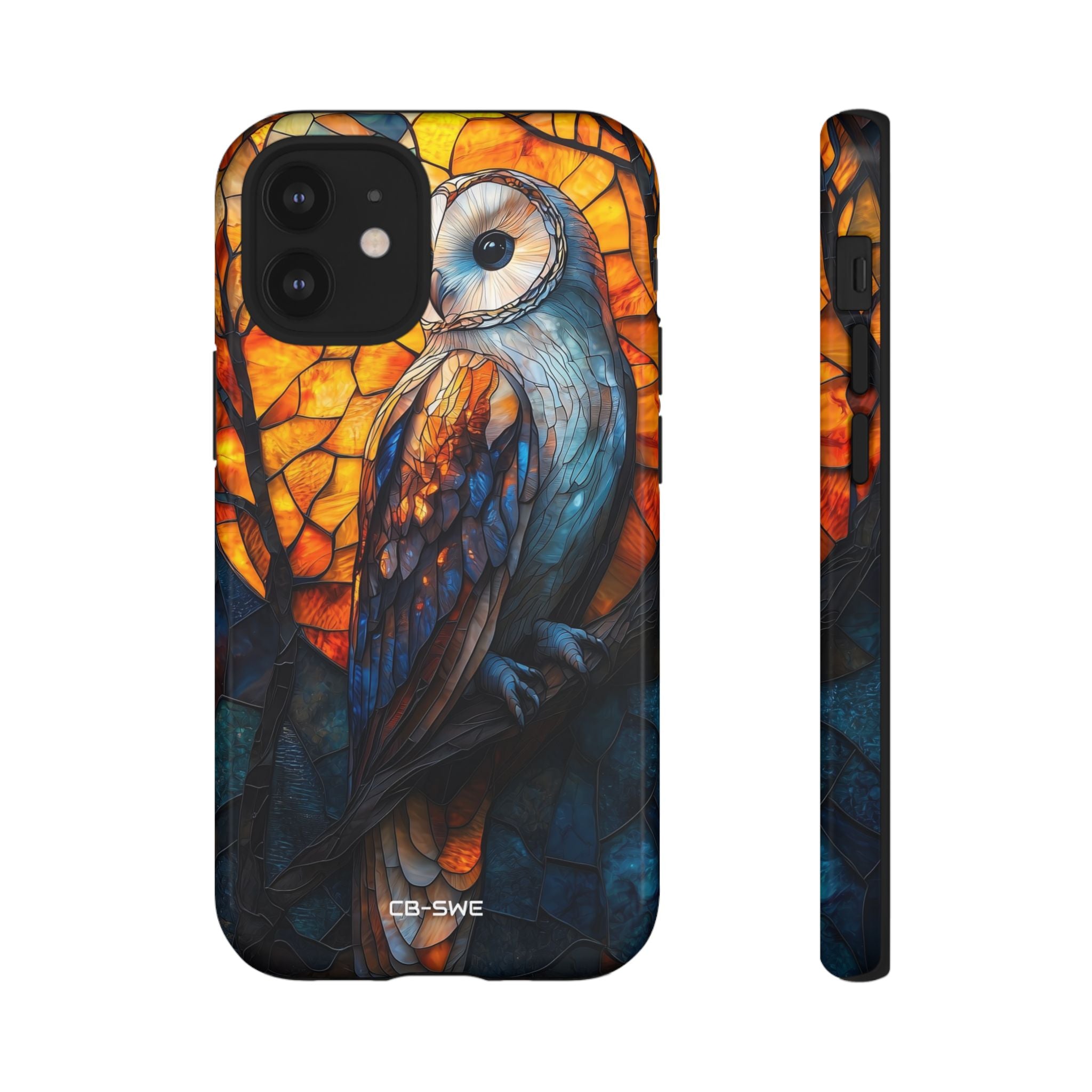 Owl Gazes Moonlight - iPhone Case