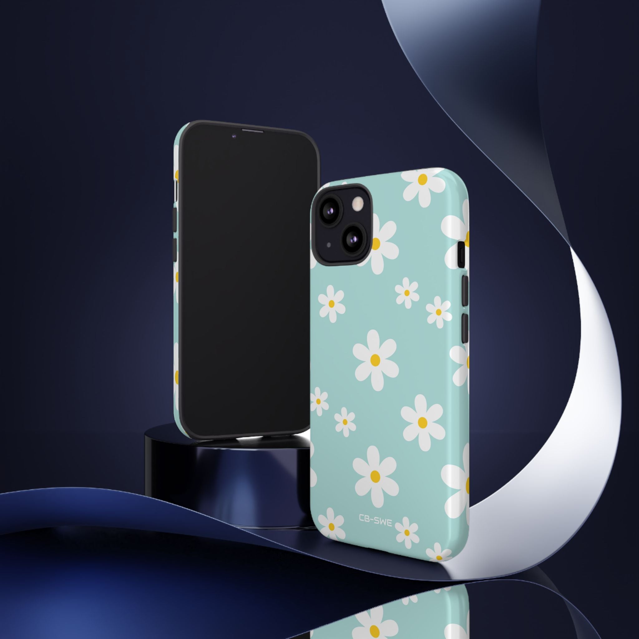 Daisies On Blue - iPhone Case