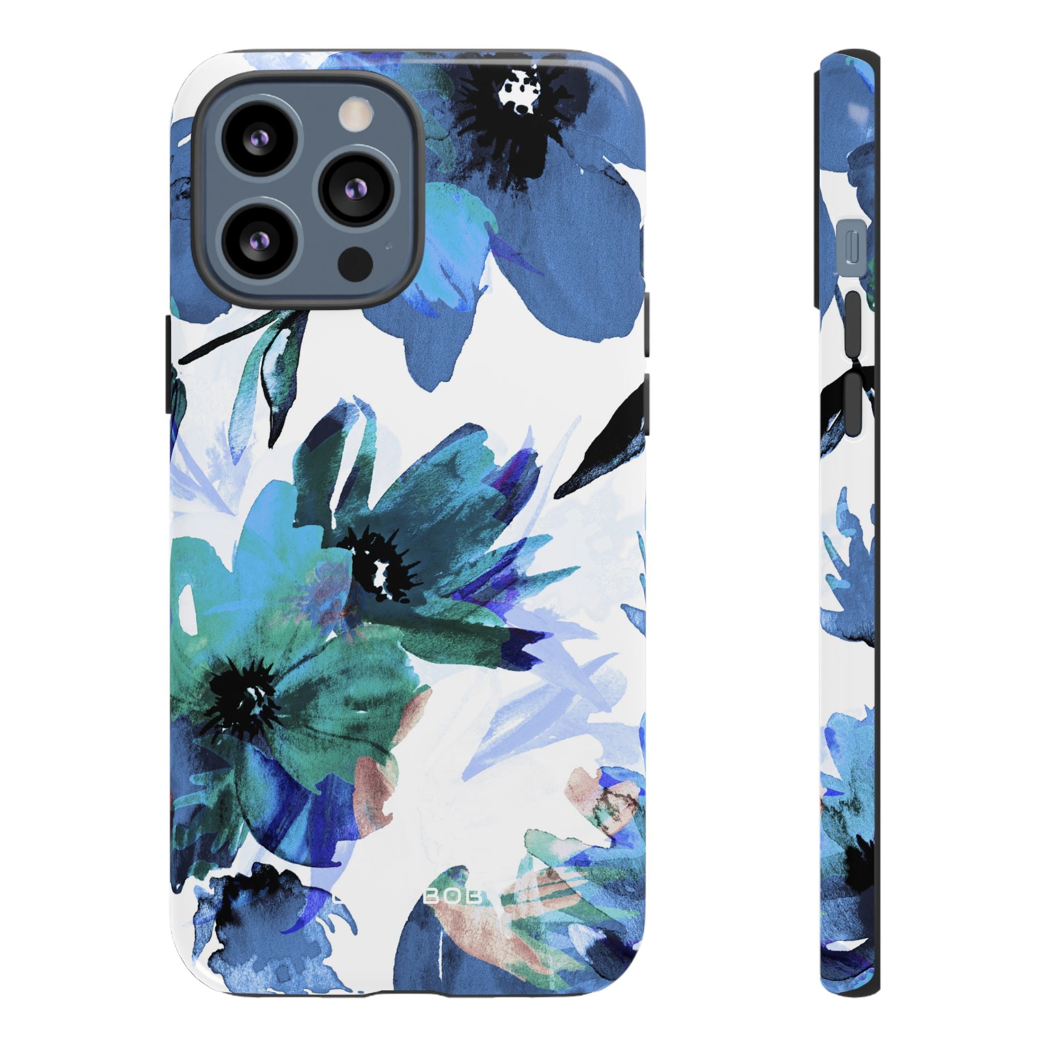 Blue Blossom Radiance iPhone 13 Pro Max Case - Tough
