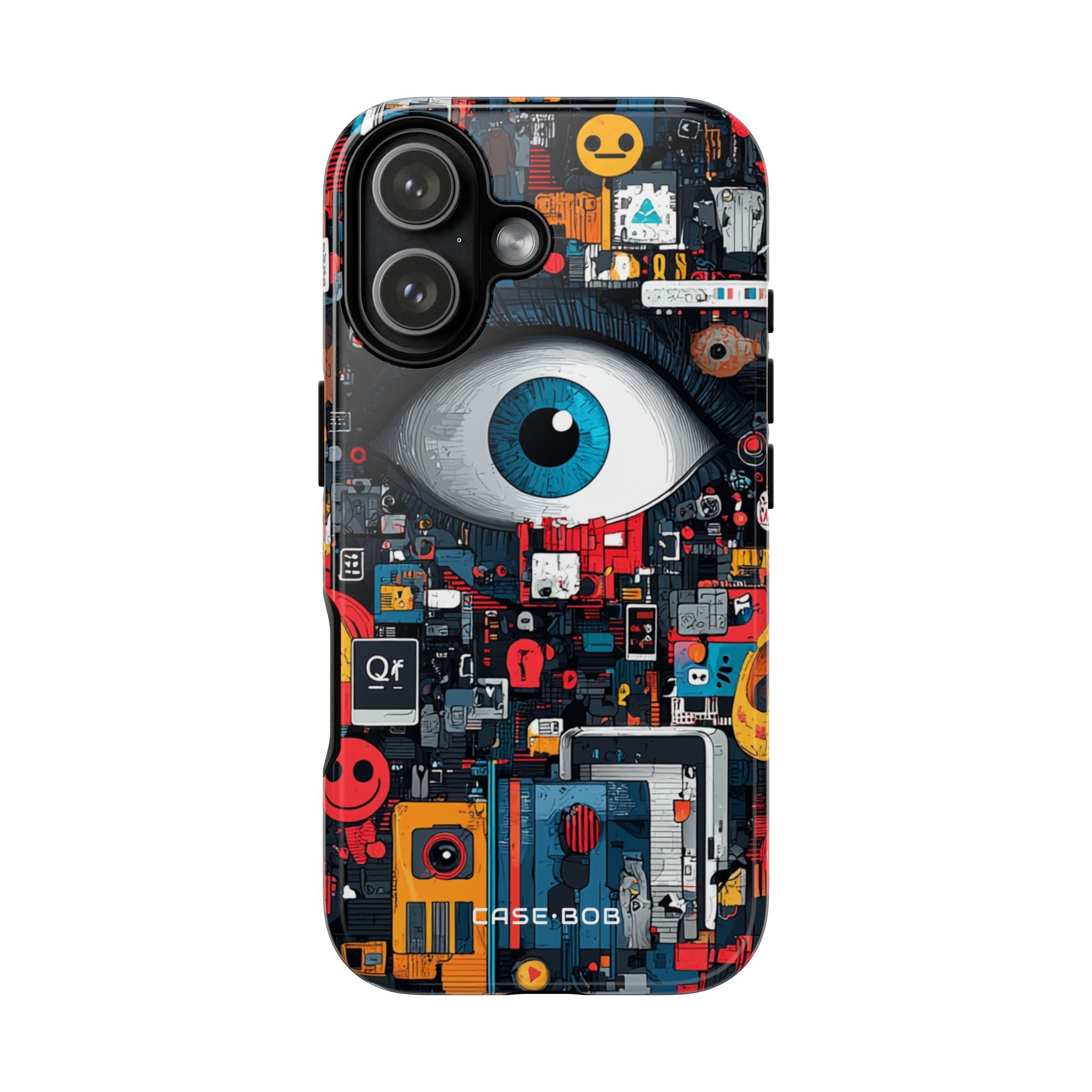 Digital Eye Blue iPhone 17 Case - Tough