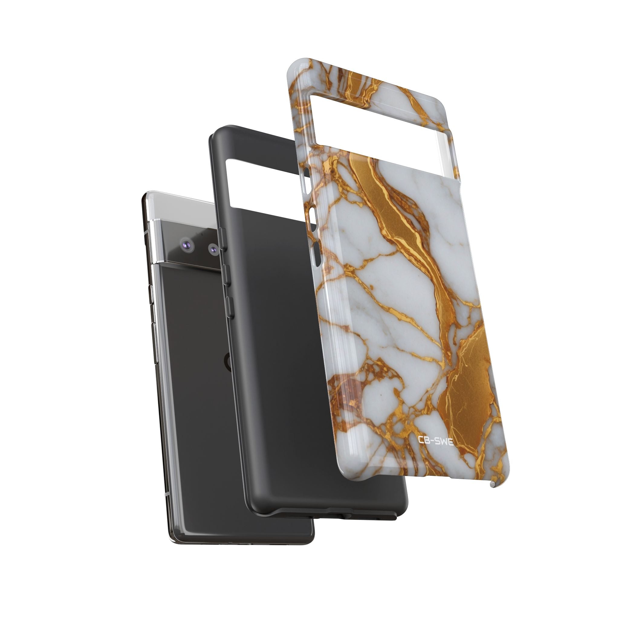 Golden Veins Flow - Google Pixel Case