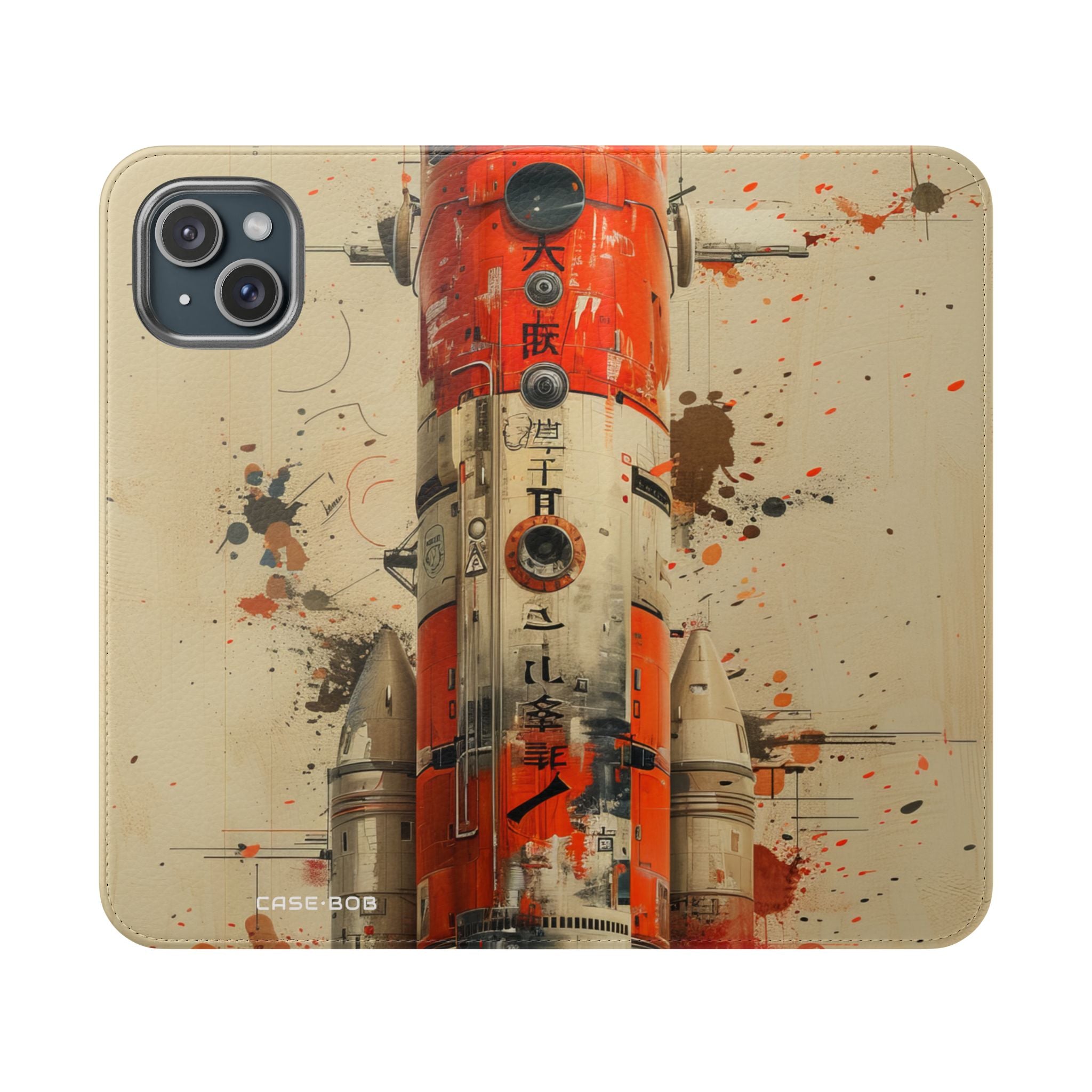 Crimson Rocket - iPhone 15 Plus Case - Wallet