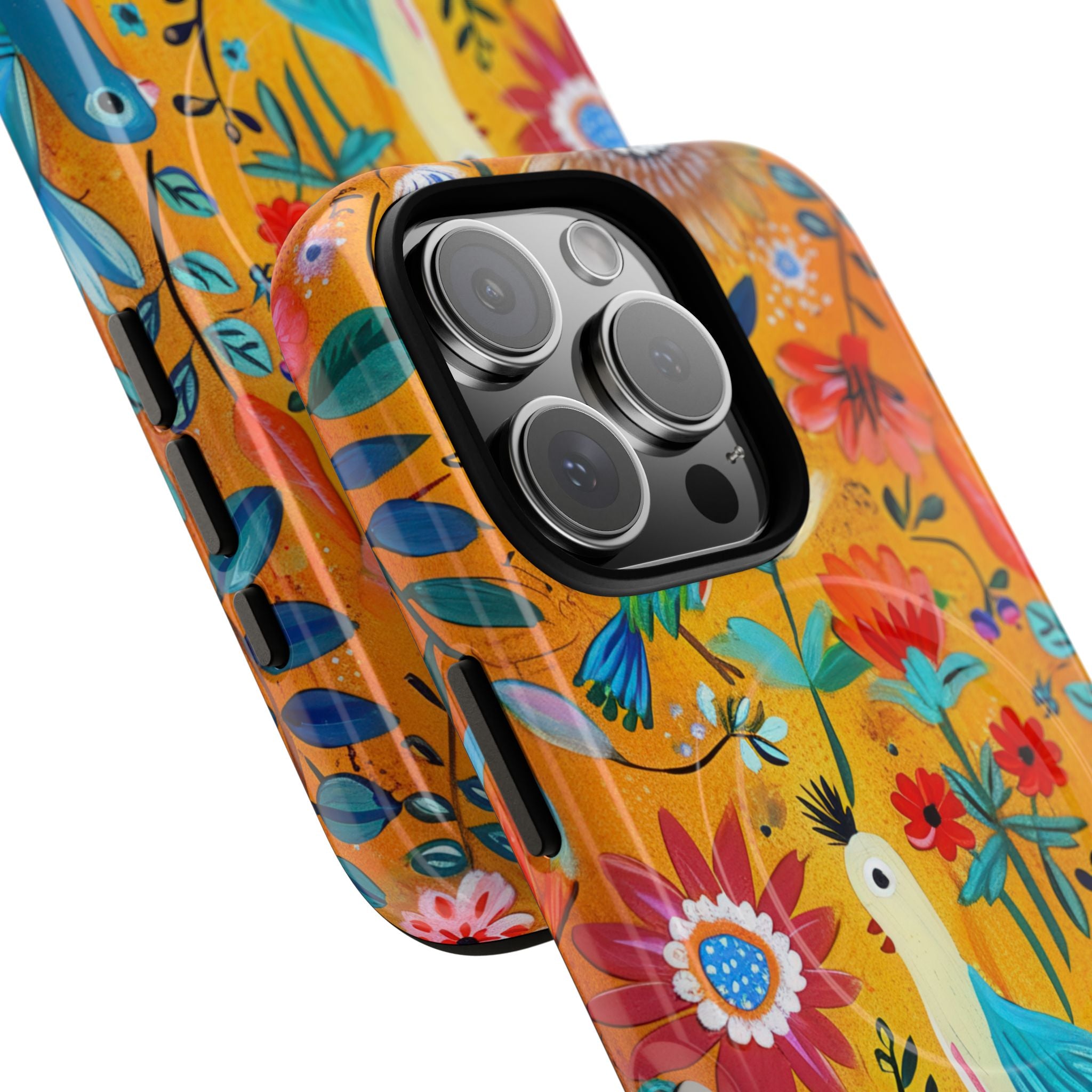 Colorful Birds Bloom iPhone 16 Pro Case - Tough+