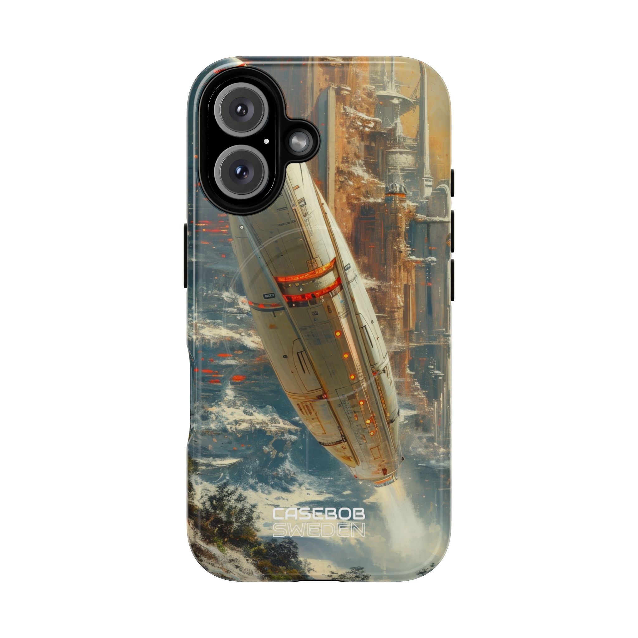 Futuristic Forest Voyage iPhone 16 - Tough+