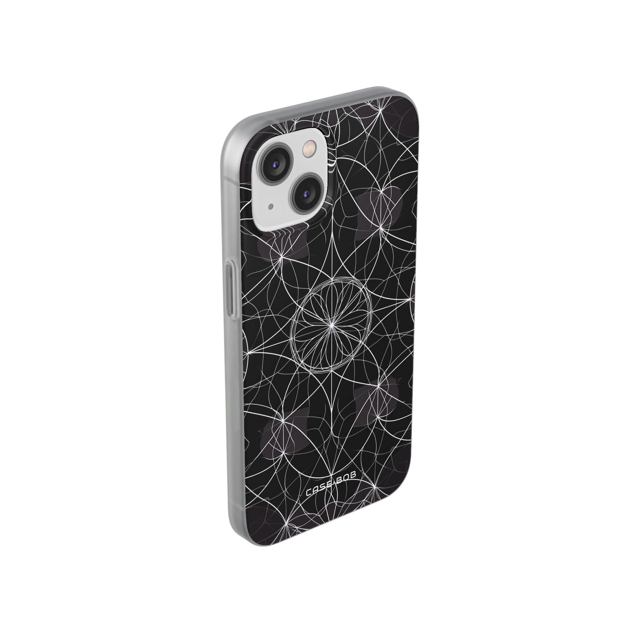 Radiant Petal Orbit iPhone 14 Case - Soft