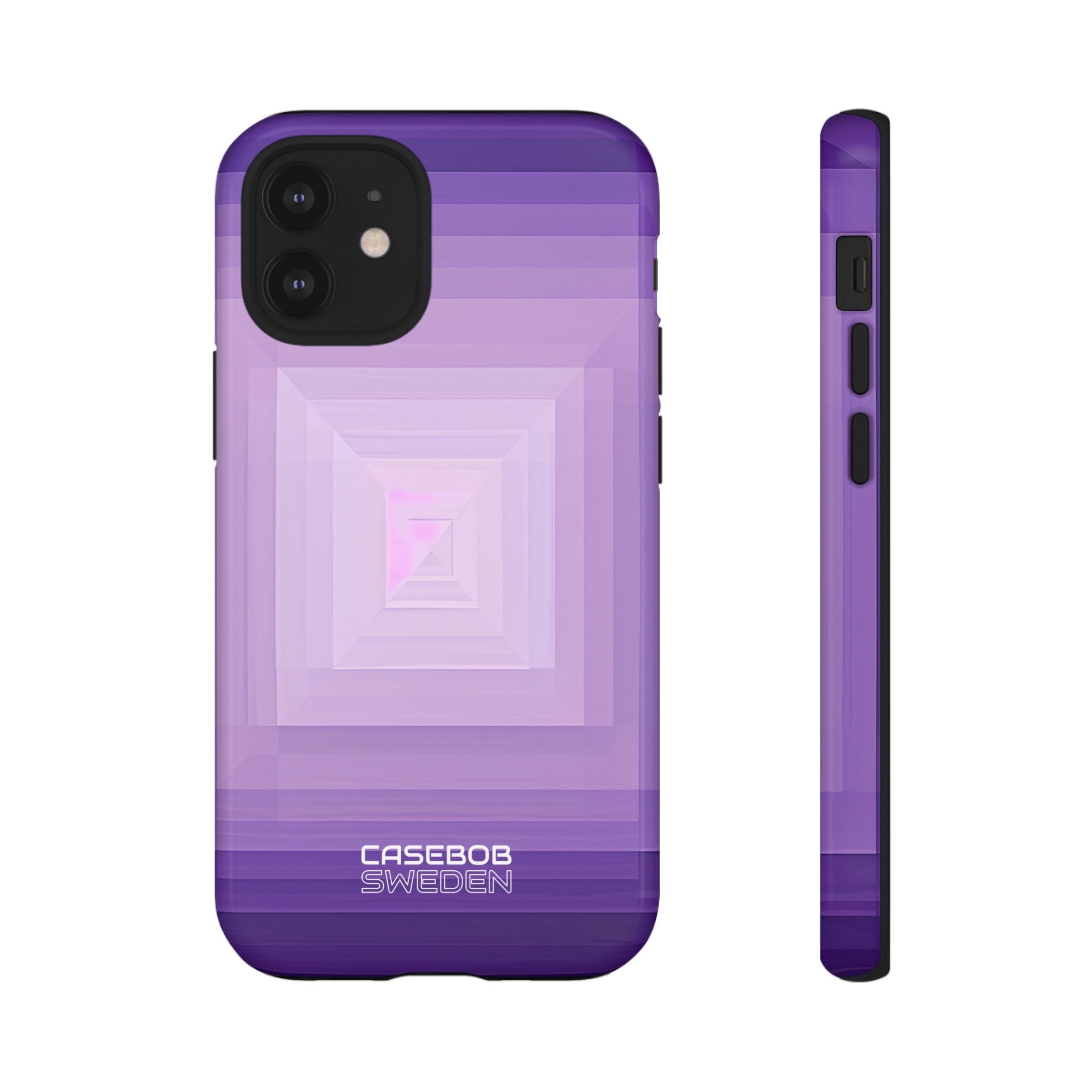 Purple Geometry Vortex iPhone 12 - Tough