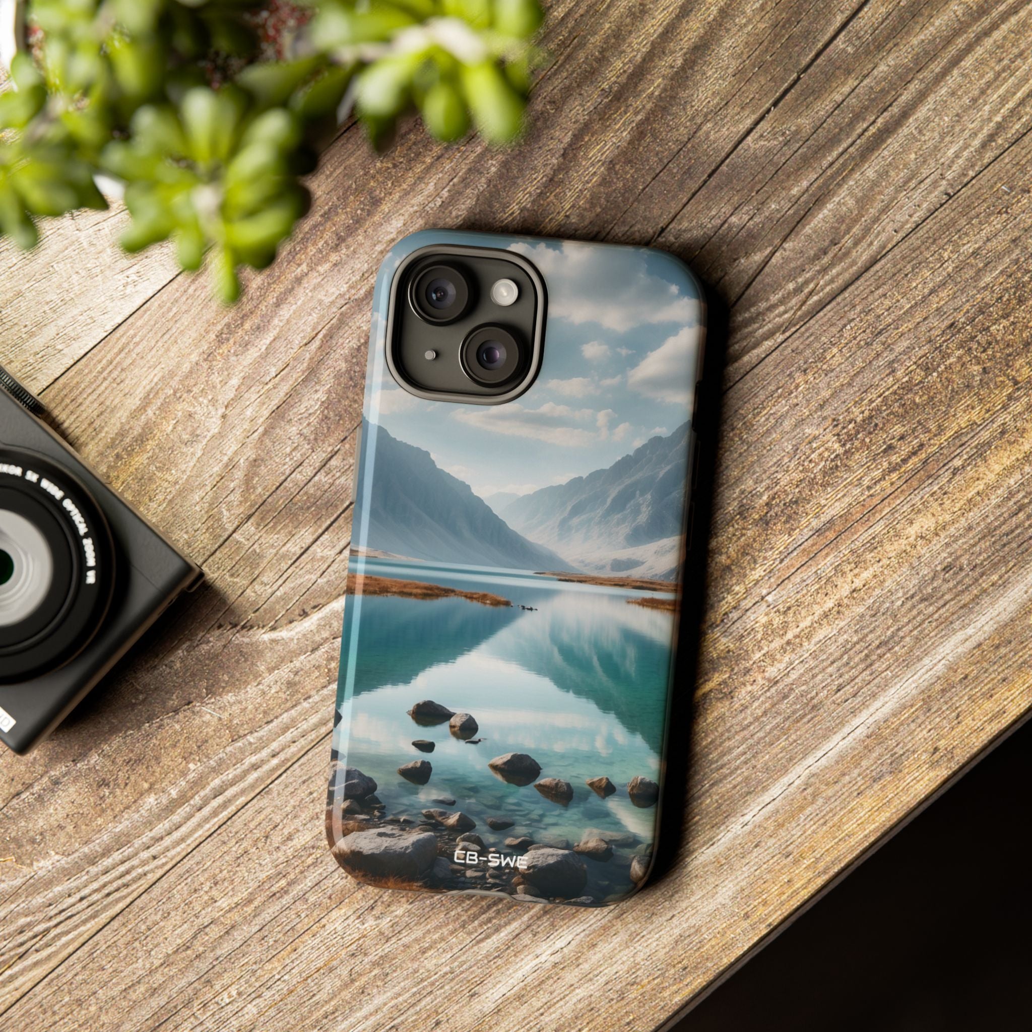 Mountain Reflections Swim - iPhone Case