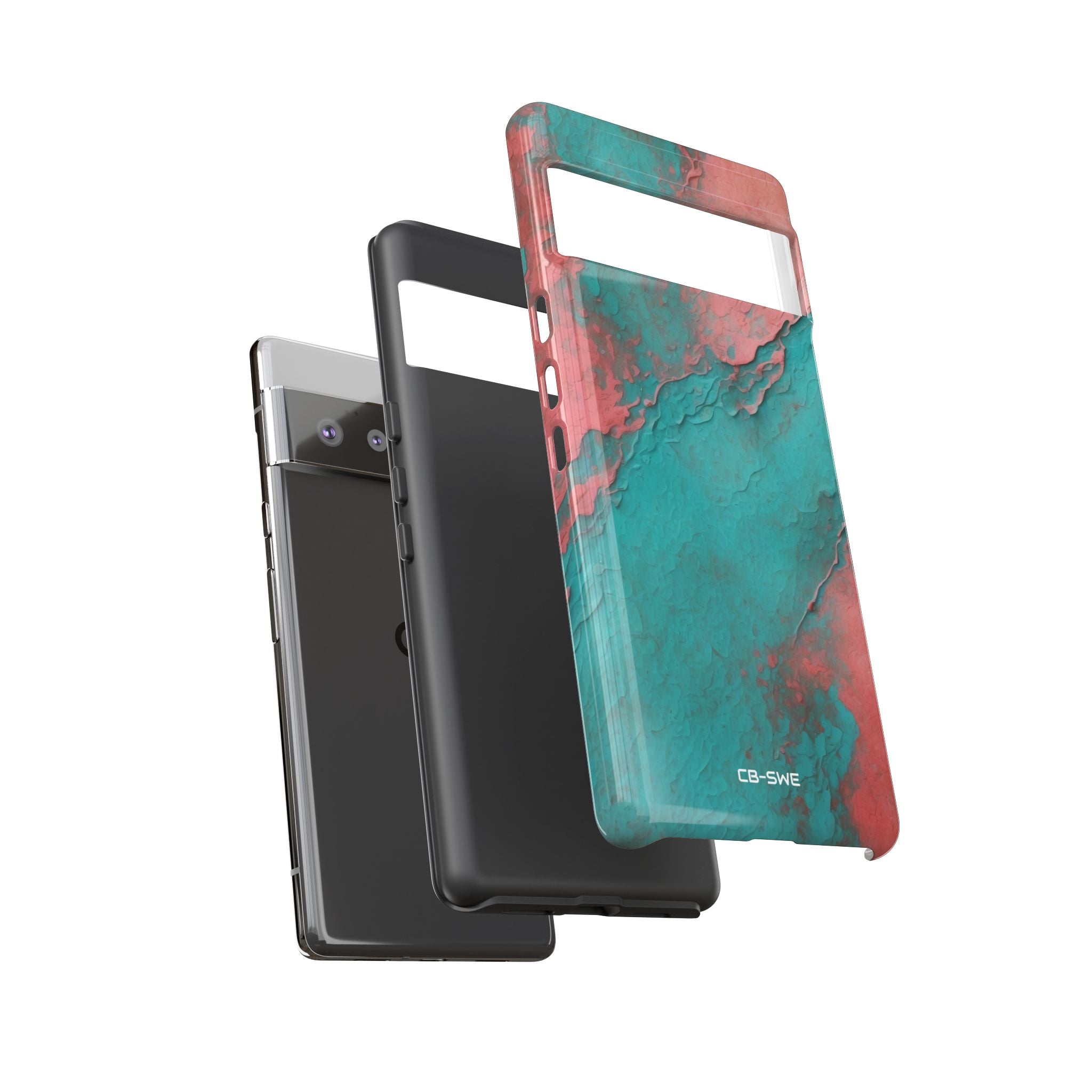 Turbulent Coral Flow - Google Pixel Case