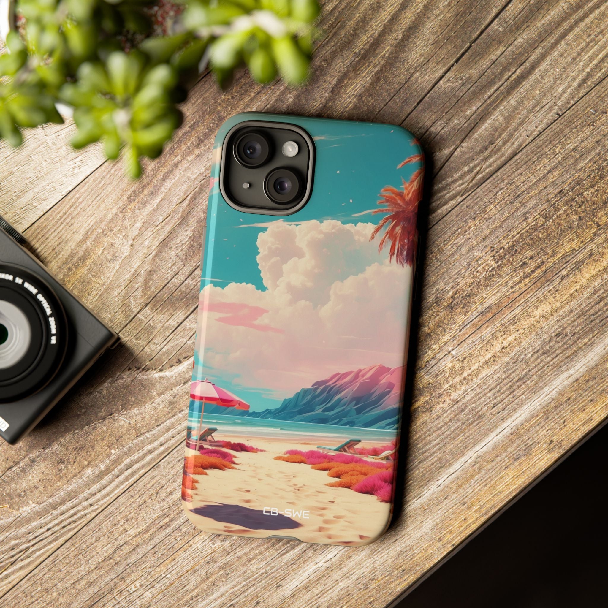 Vibrant Umbrellas Stand - iPhone Case