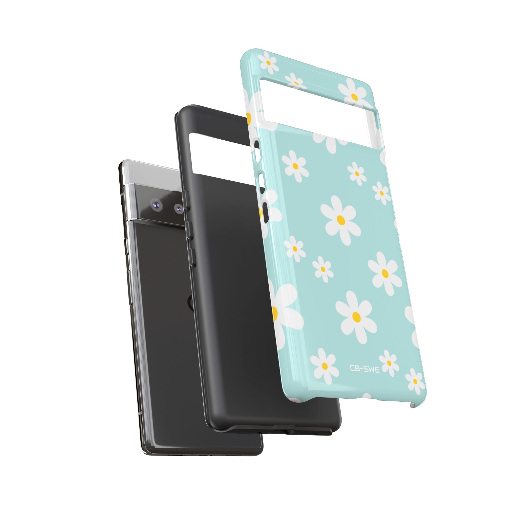 Daisies On Blue - Google Pixel Case