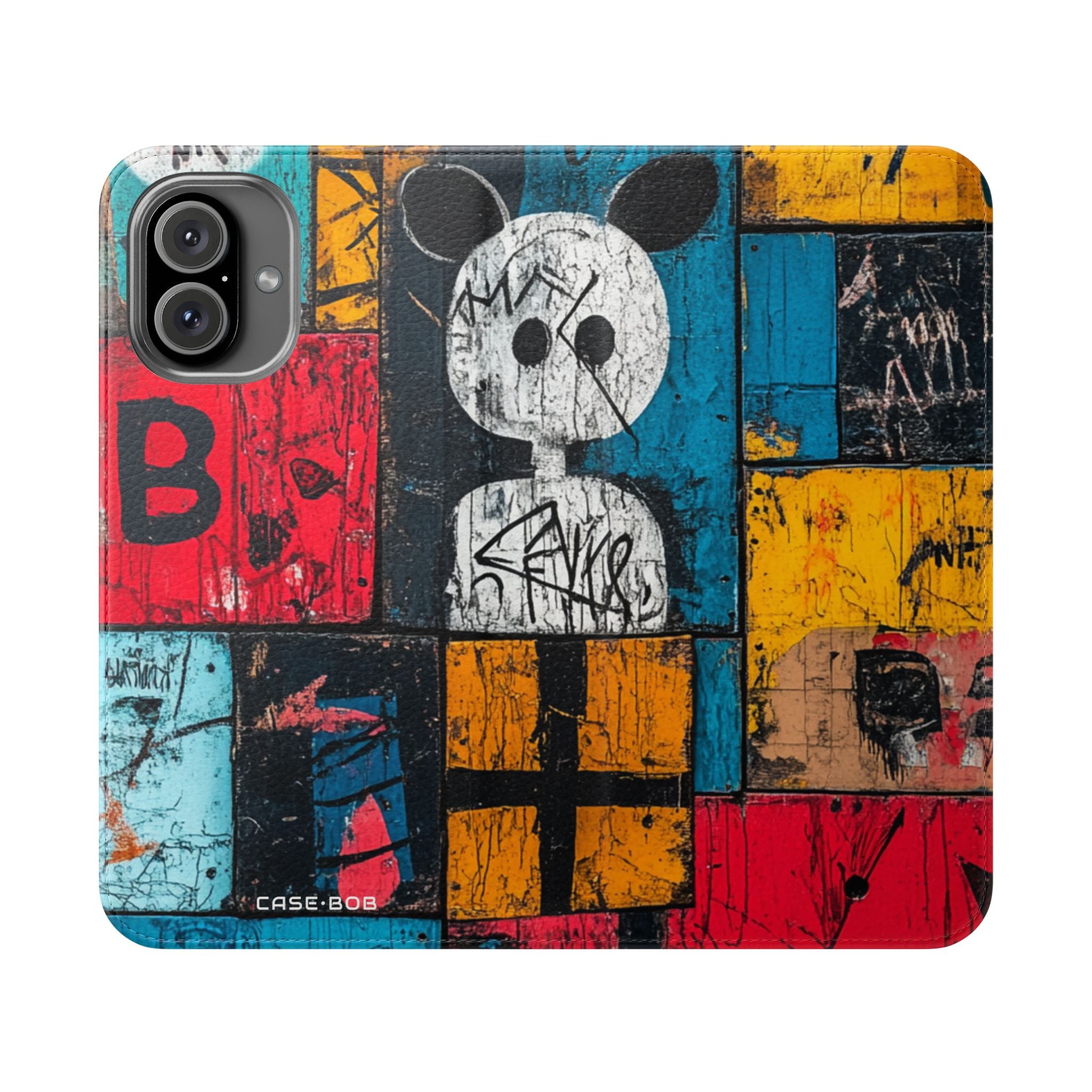 White Orb Graffiti - iPhone 16 Plus Case - Wallet