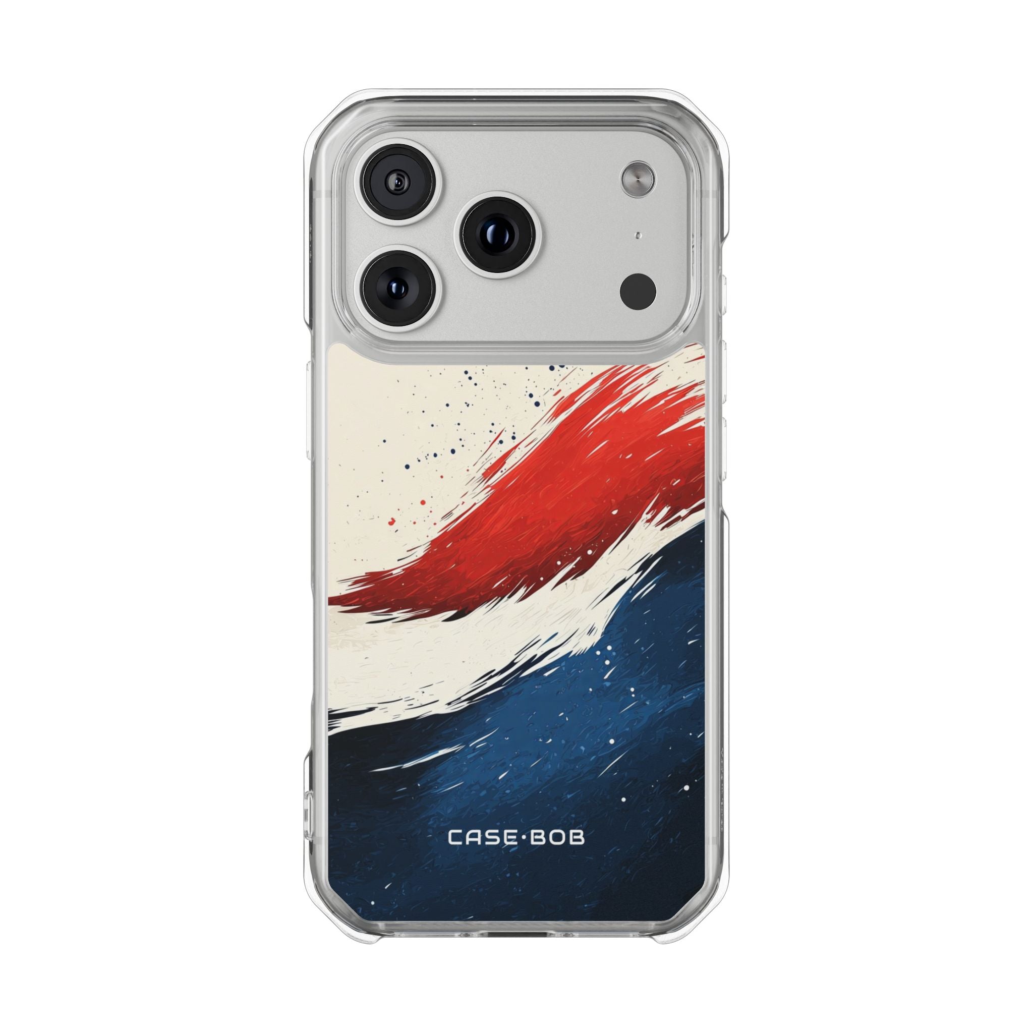 Red Wavebrush iPhone 17 Pro Case - Impact
