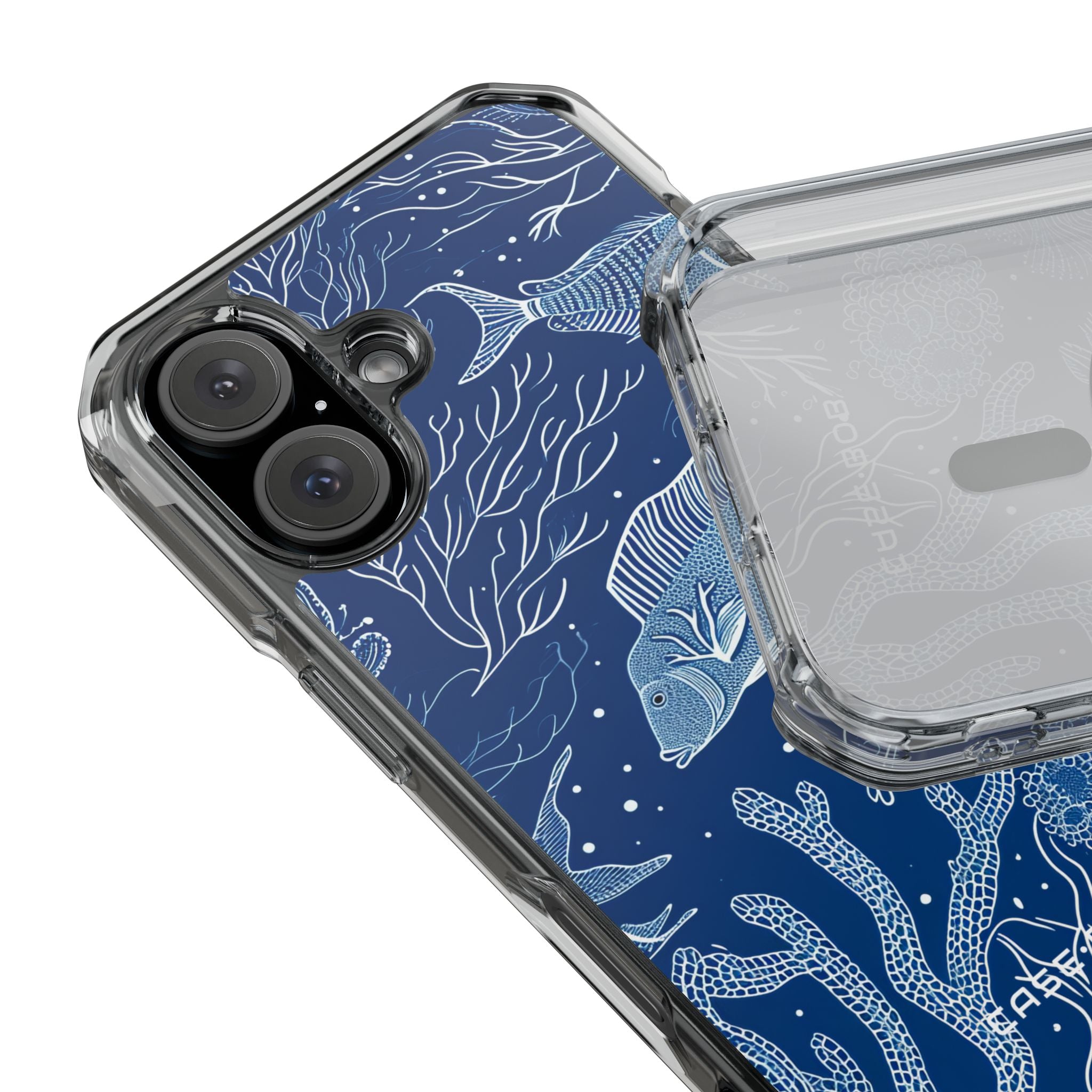 Navy Scale Reef iPhone 16 Case - Impact
