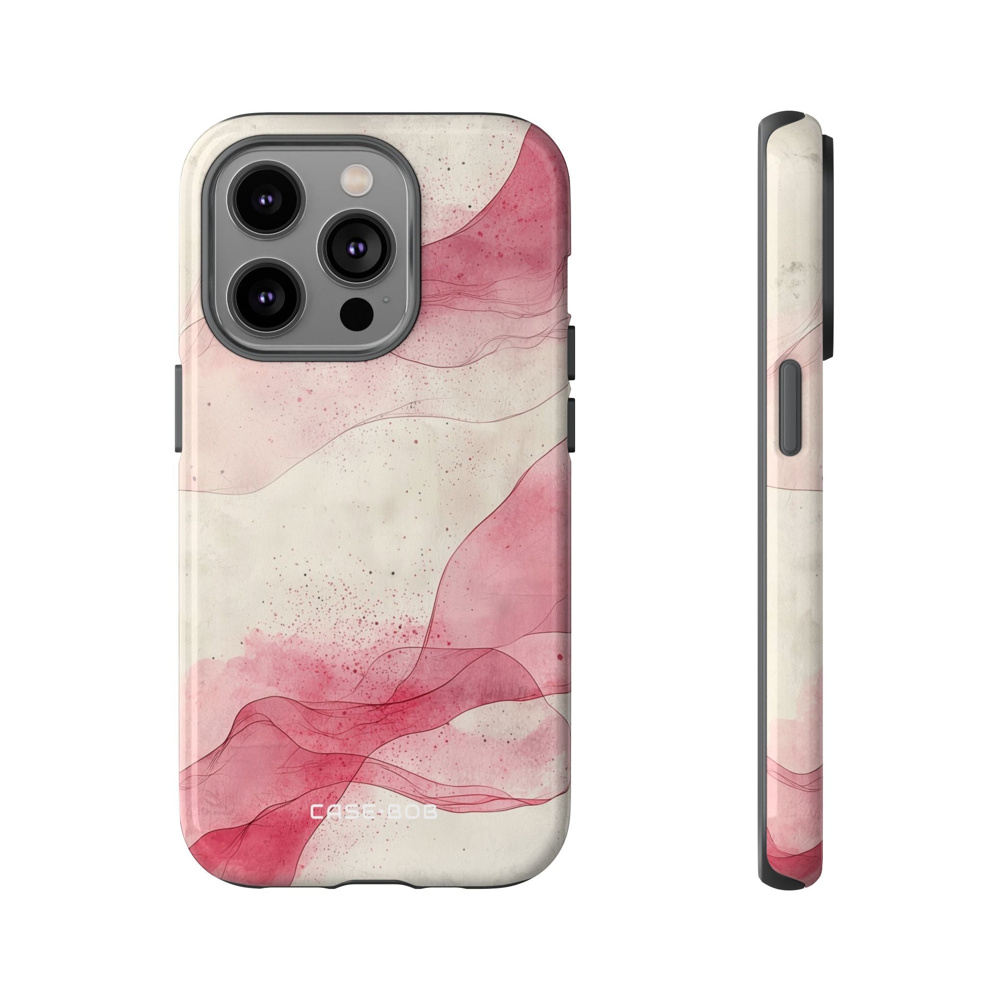 Crimson Waves iPhone 14 Pro Case - Tough