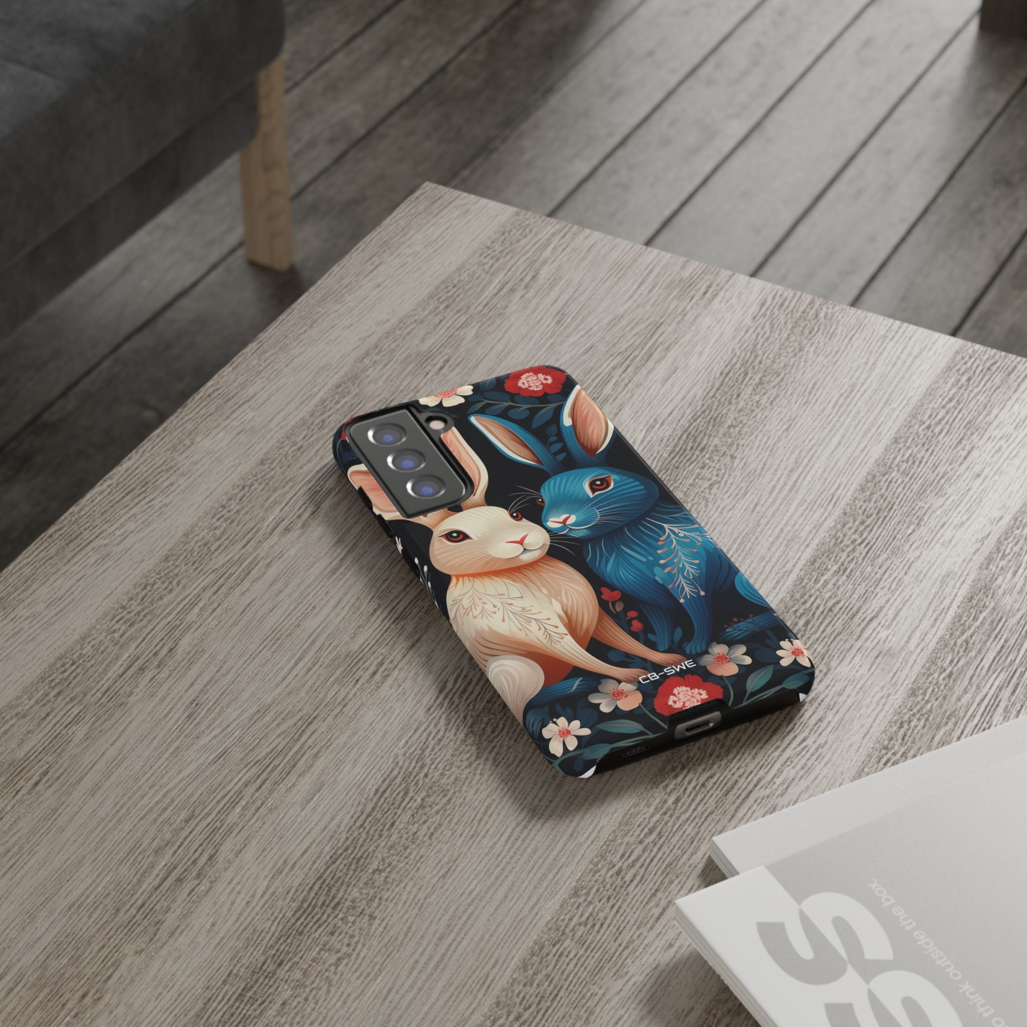 Rabbits Embrace Blossoms - Samsung Case