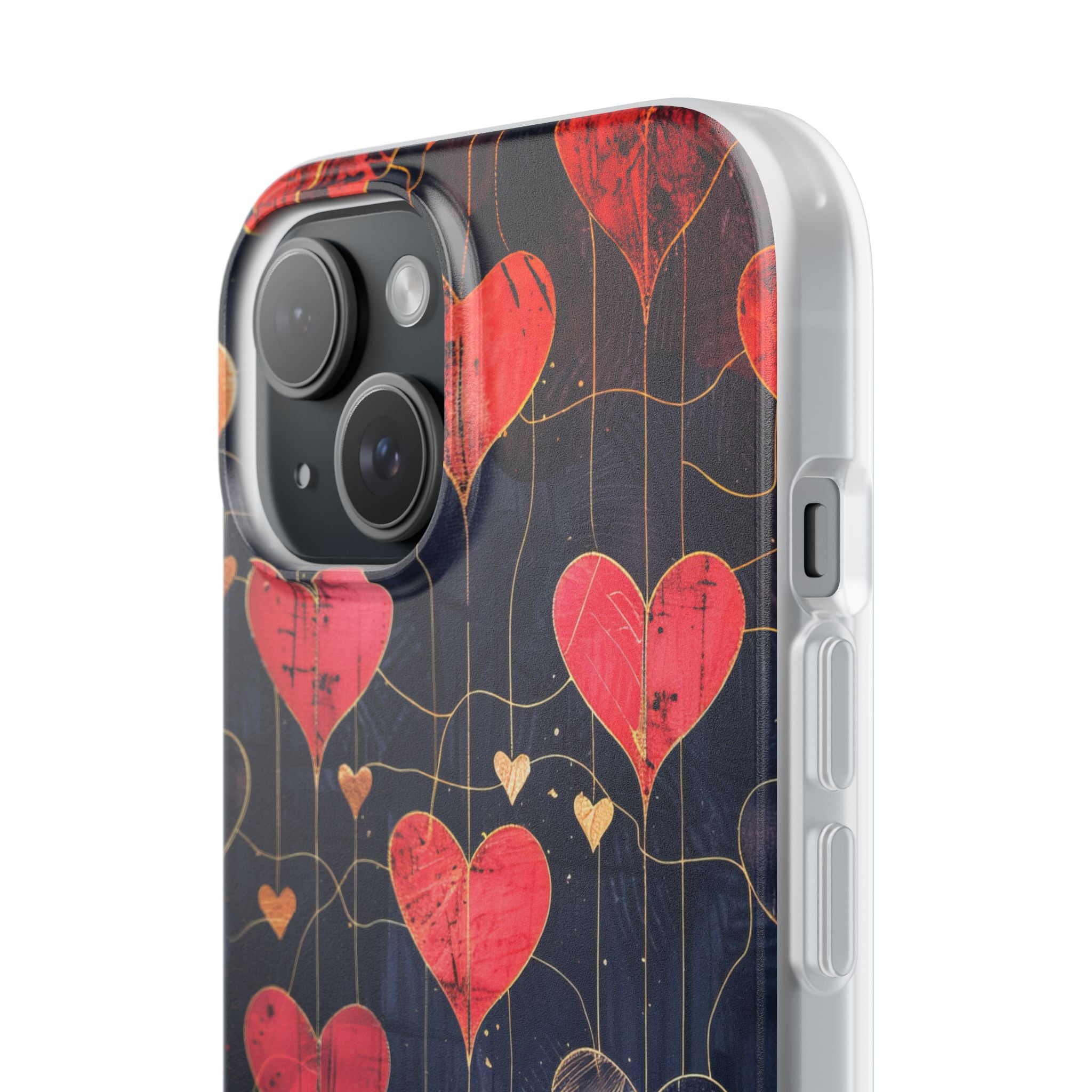 Golden Hearts Network iPhone 15 Case - Soft