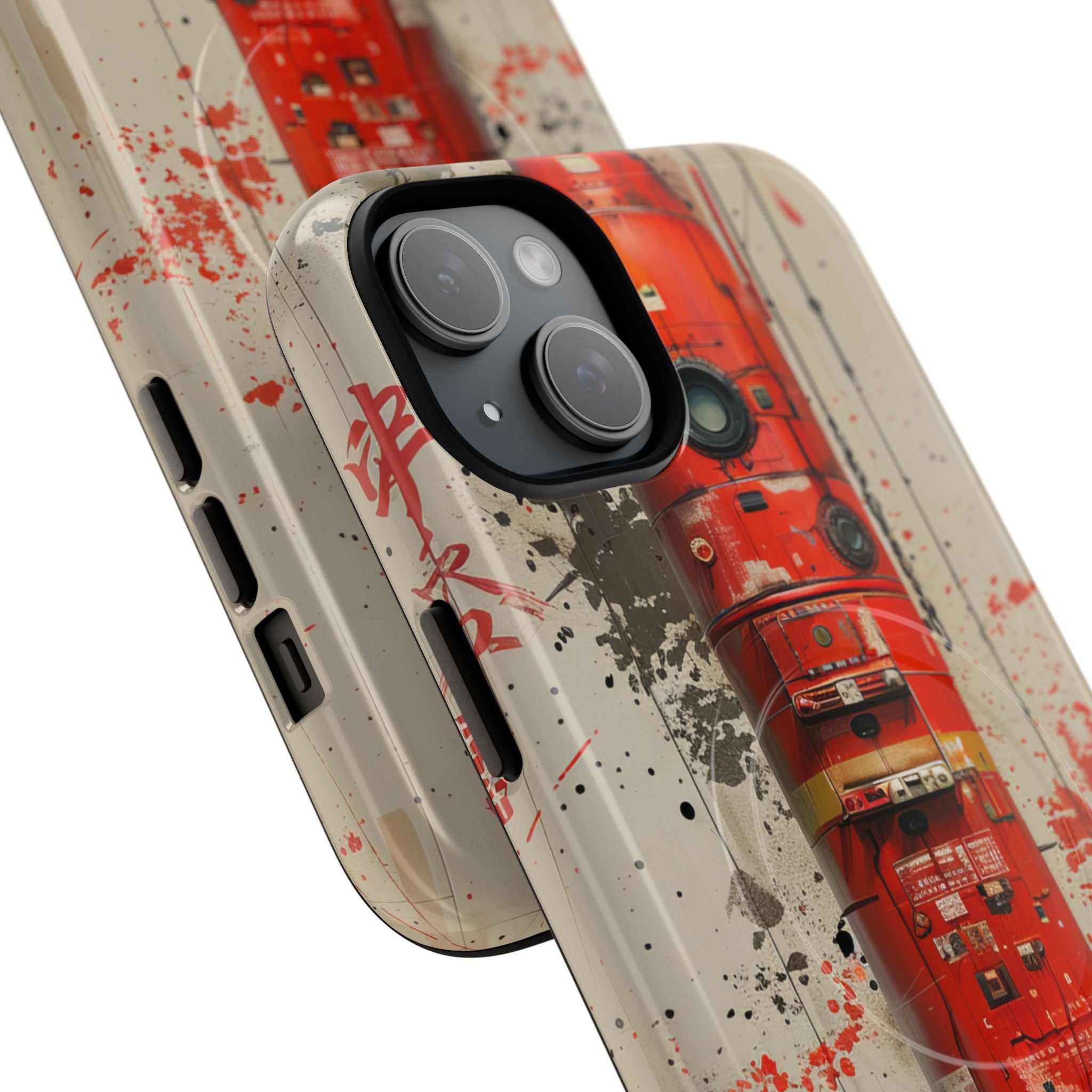 Crimson Rocket Burst iPhone 15 - Tough+