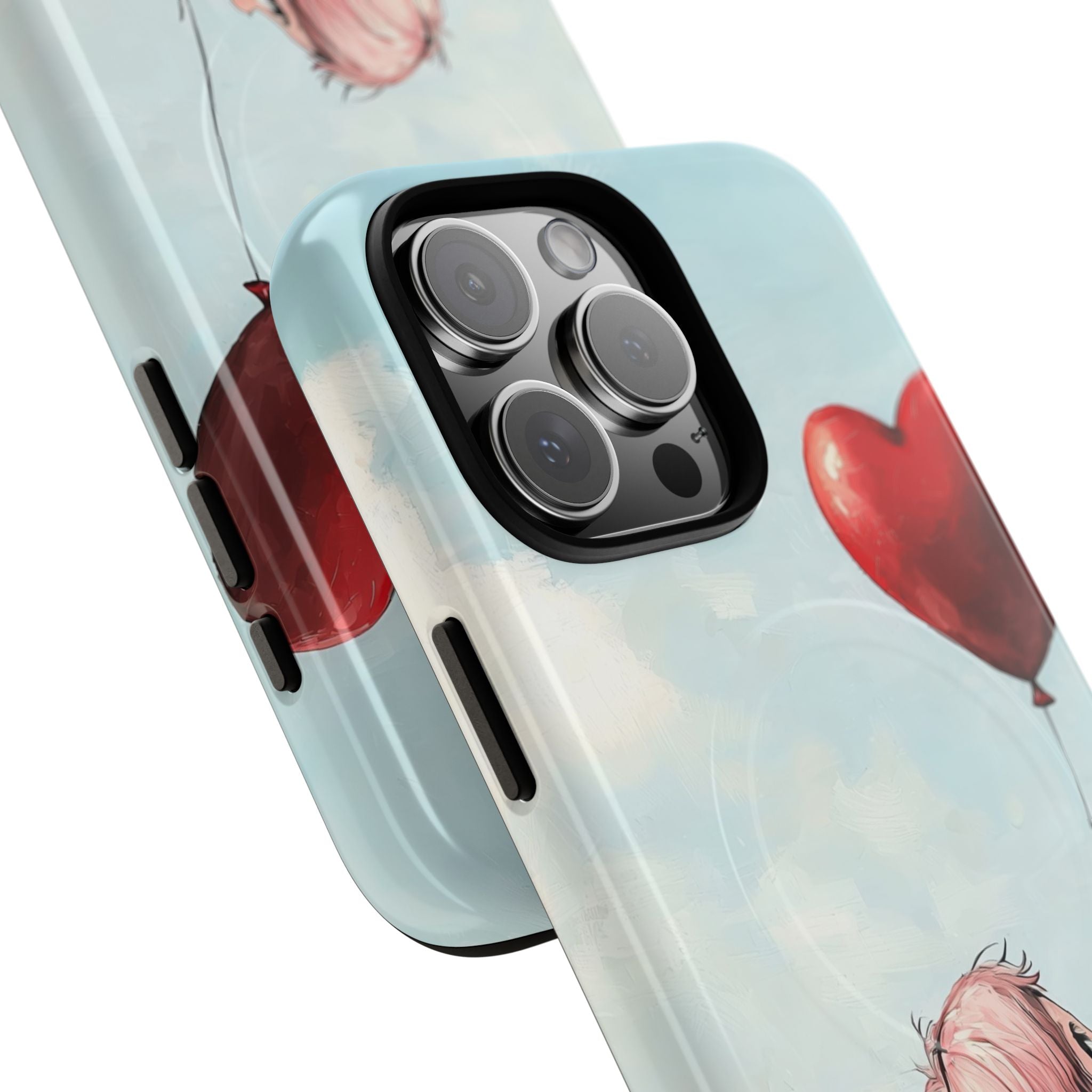 Heart Balloon Glow iPhone 16 Pro Max Case - Tough+