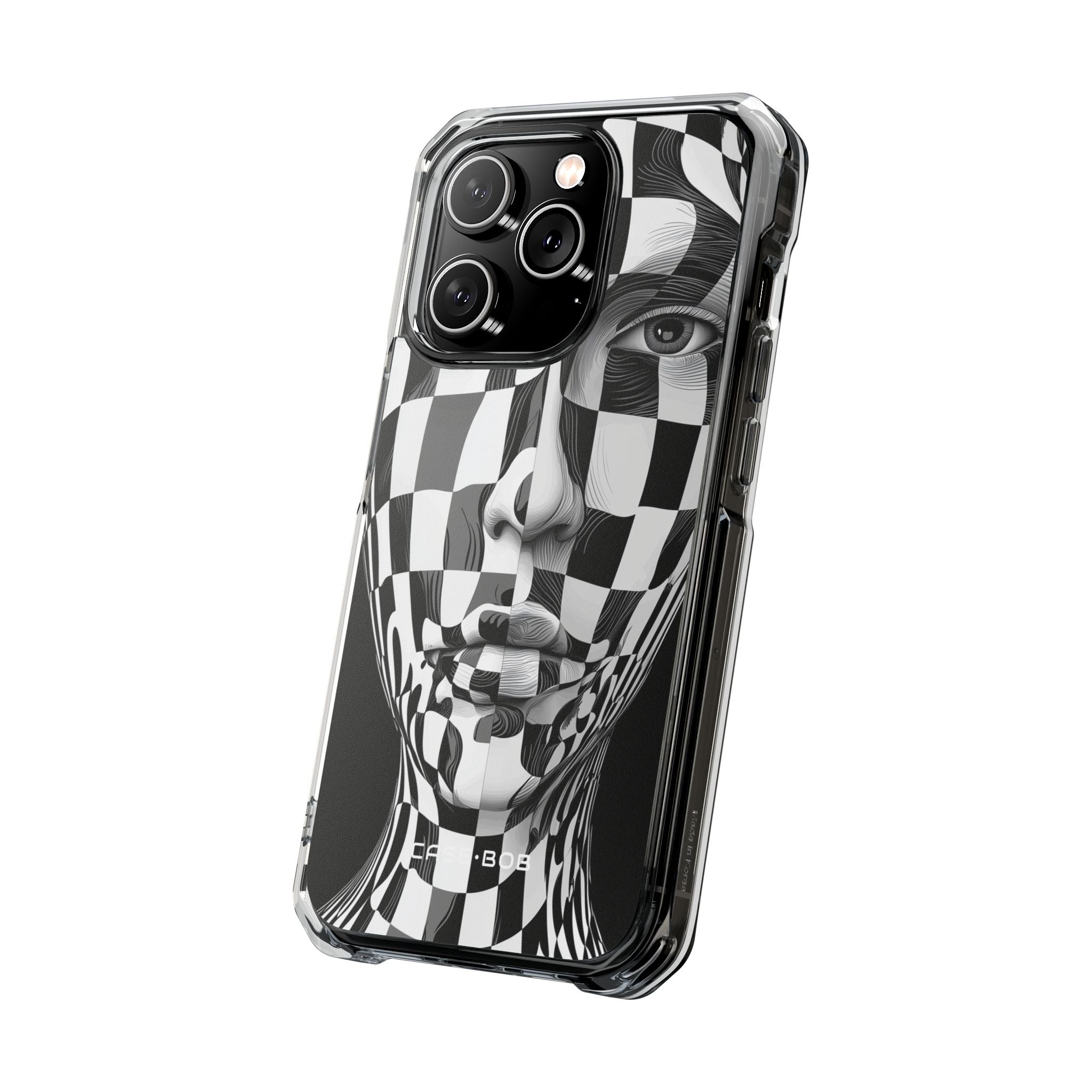 Checkered Face iPhone 14 Pro Case - Impact