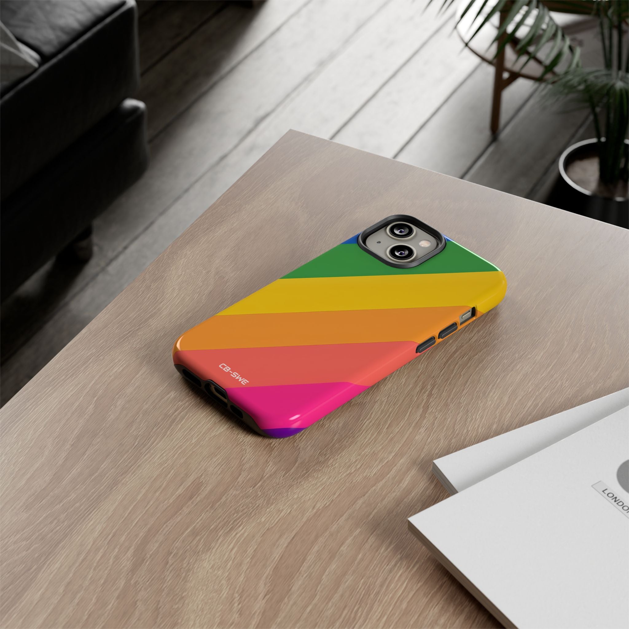 Vibrant Geometric Spectrum - iPhone Case