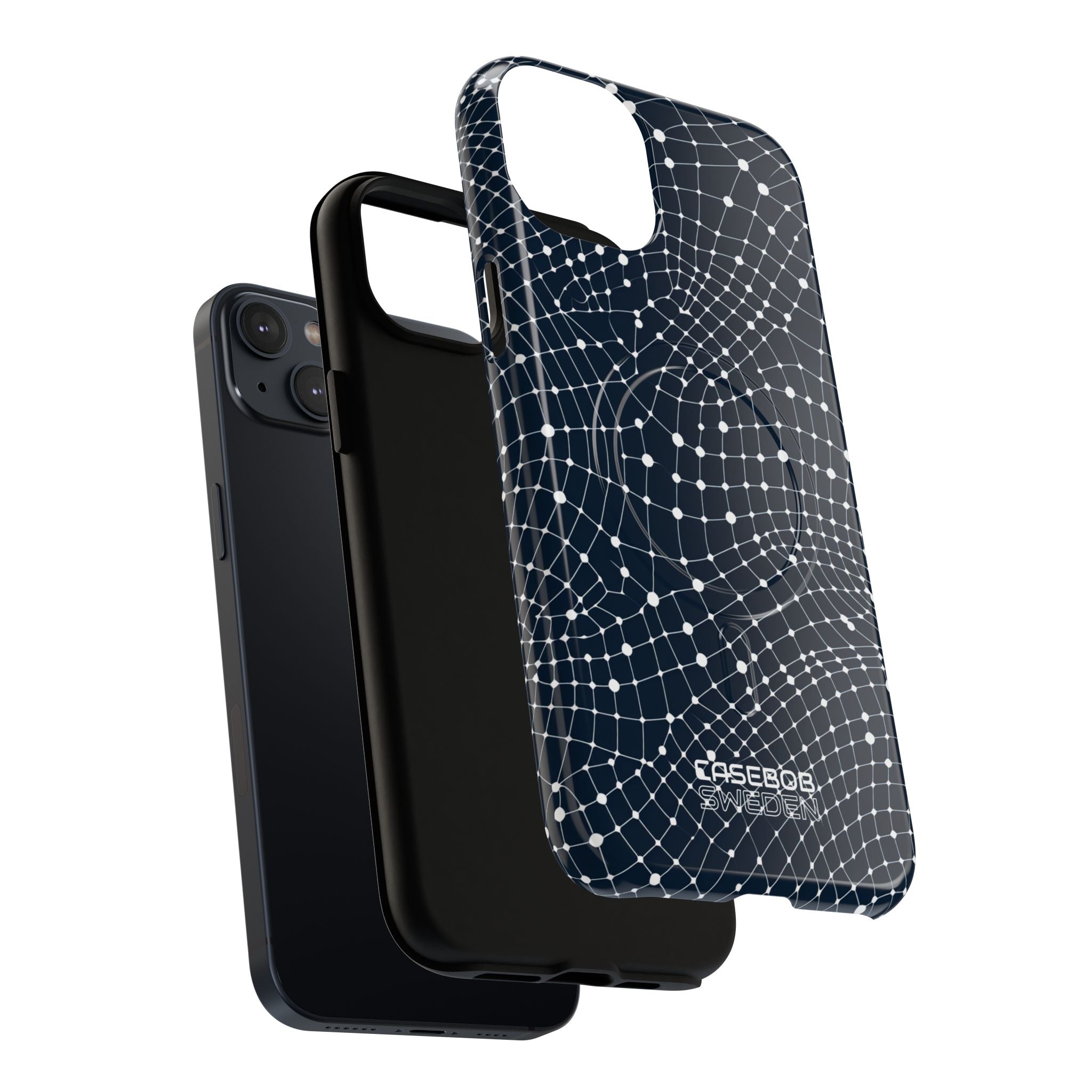 Warped Grid Web iPhone 14 - Tough+