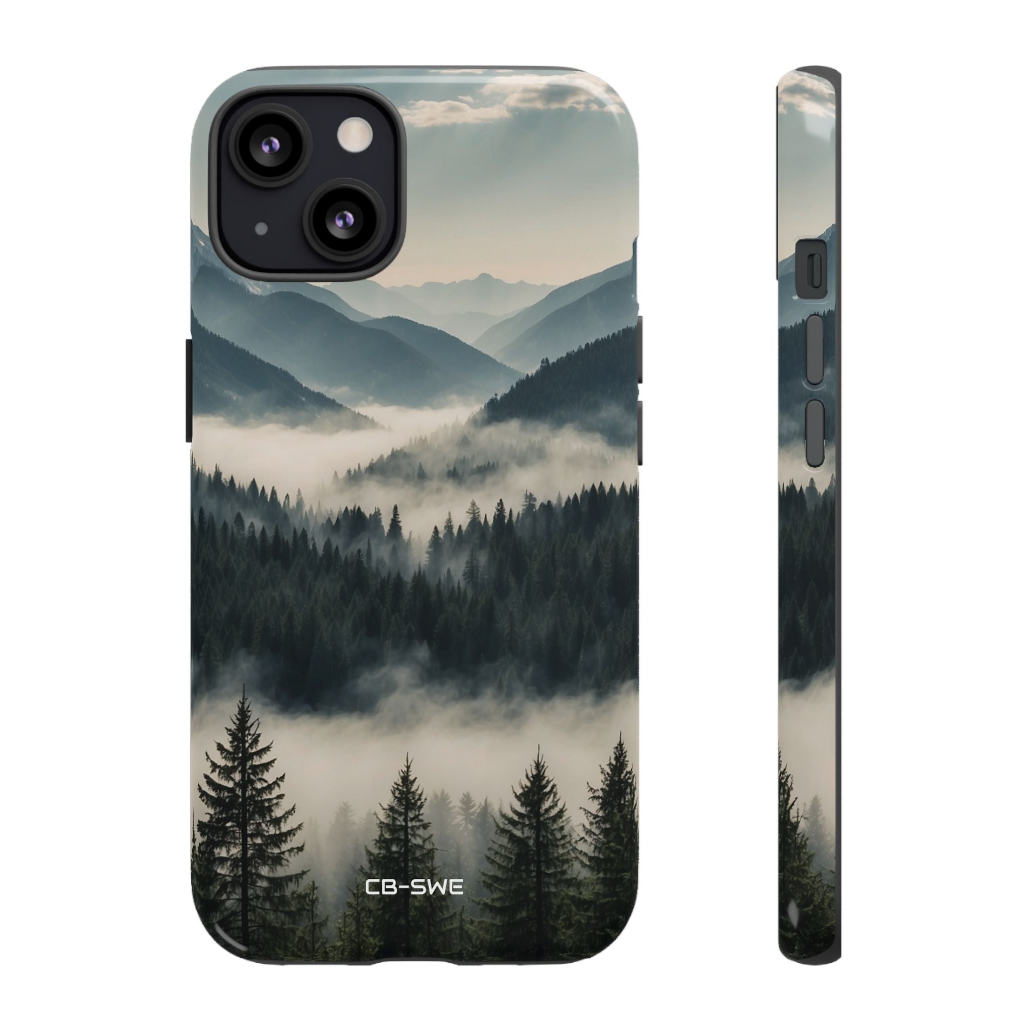 Misty Forest Embrace - iPhone Case