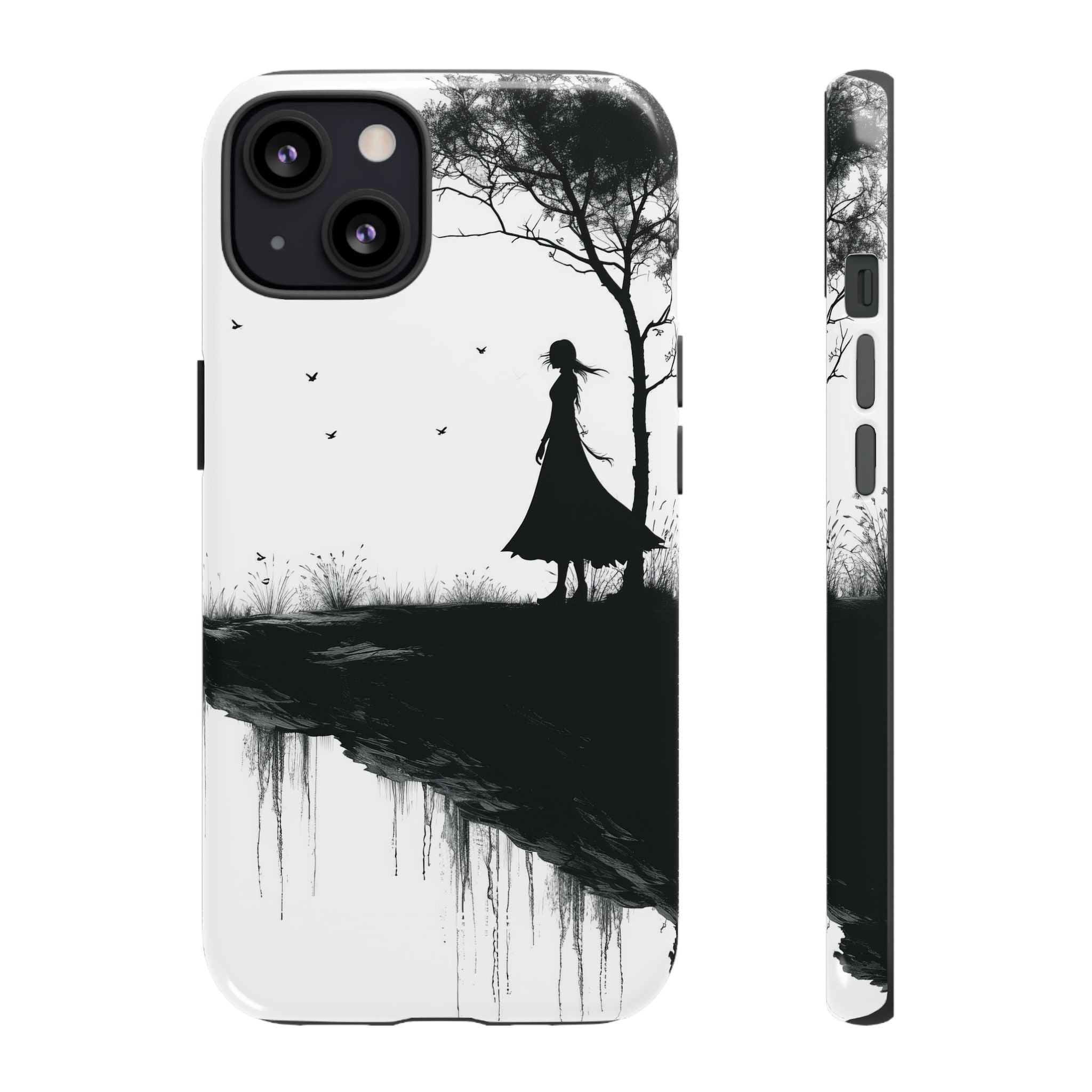 Cliffside Silhouette iPhone 13 Case - Tough