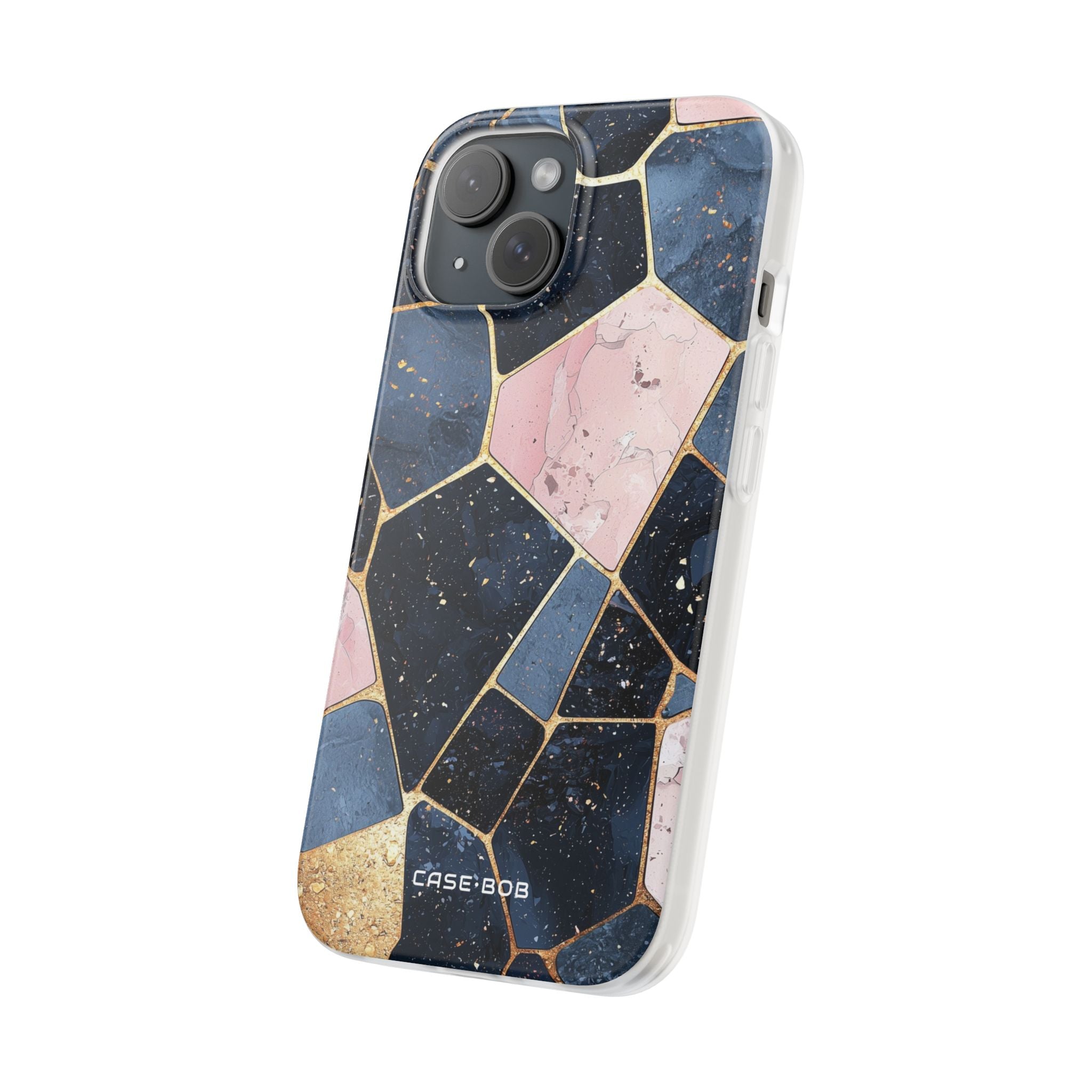 Golden Mosaic iPhone 15 Case - Soft