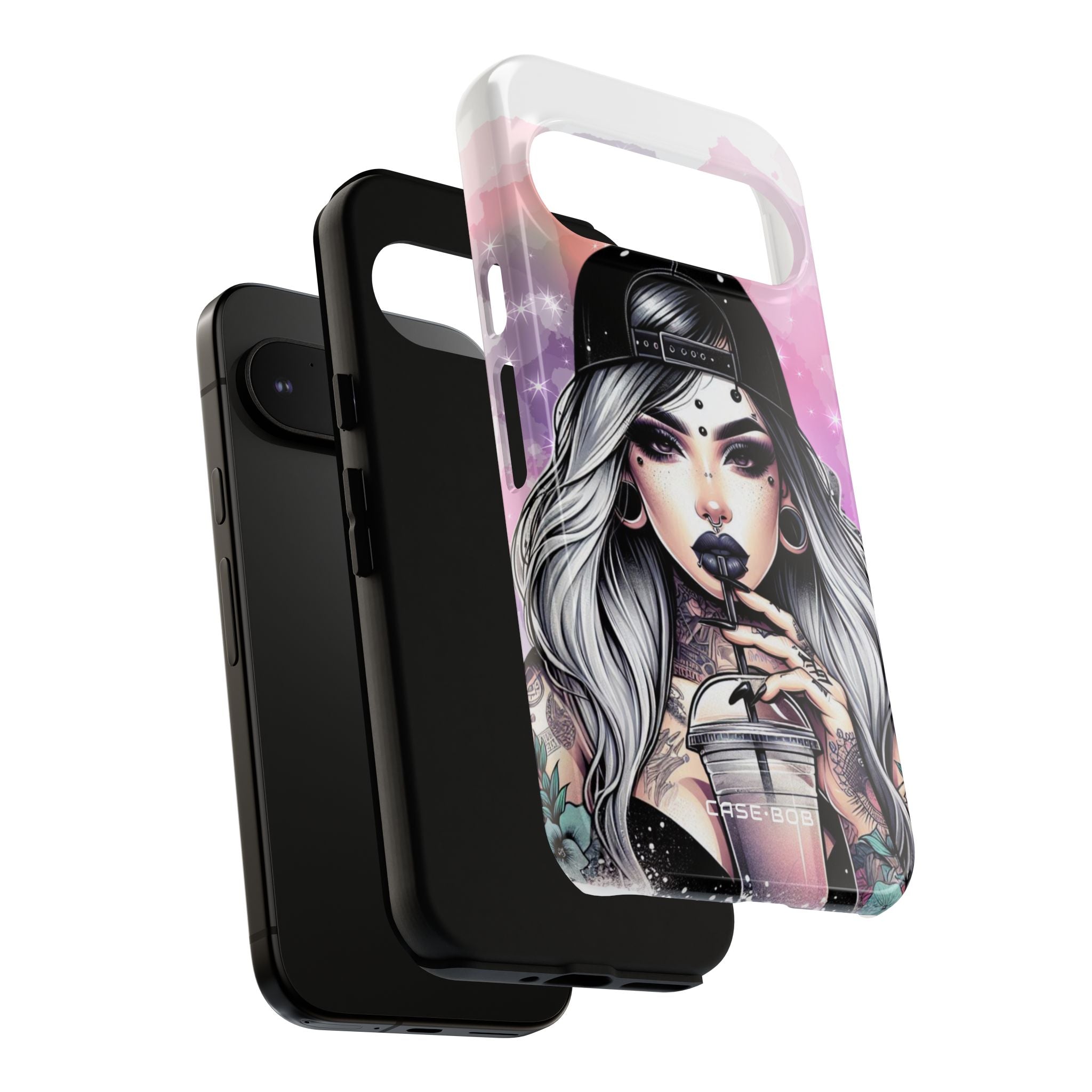 Silver Sip Nebula Google Pixel 9 Pro Case - Tough