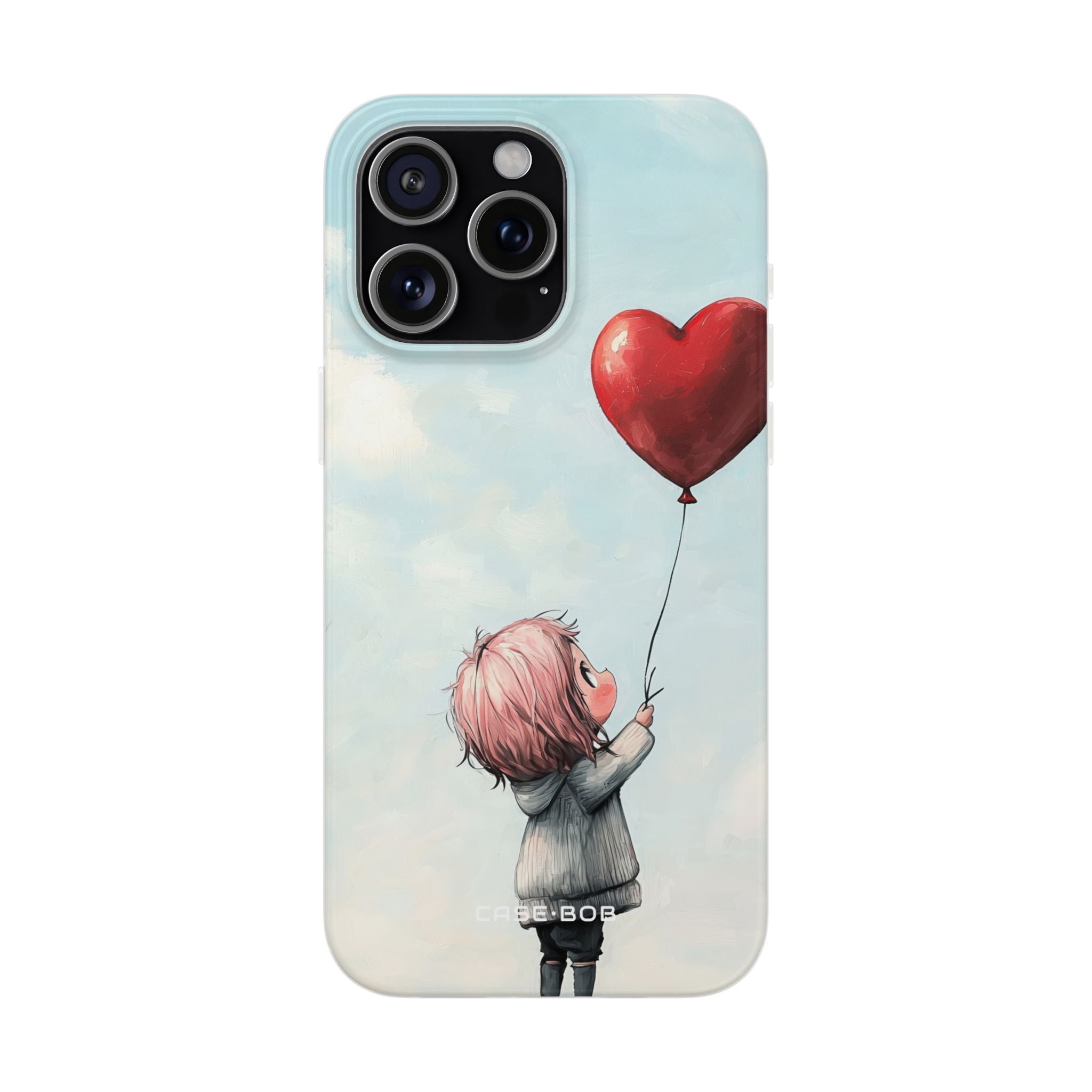 Heart Balloon Glow iPhone 15 Pro Max Case - Soft
