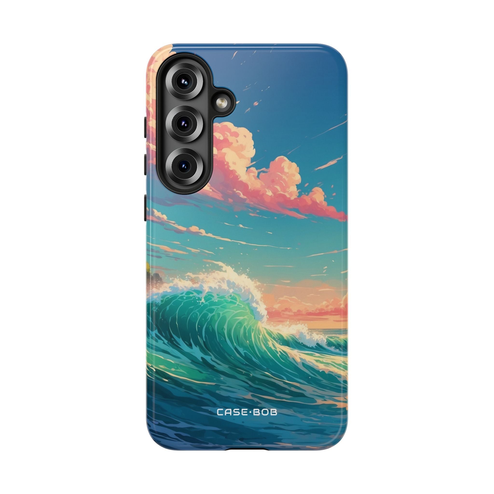 Turquoise Curl Samsung S25 Plus Case - Tough