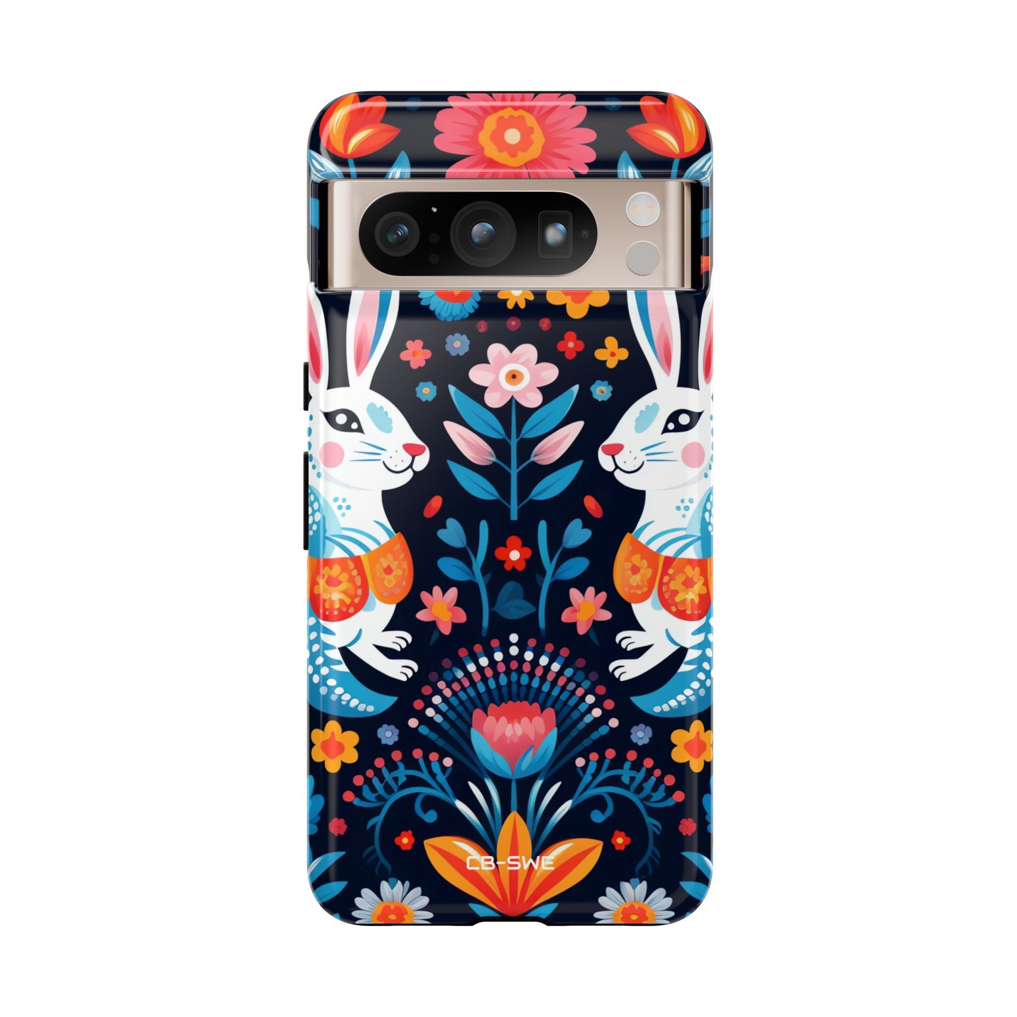 Bunnies Hop Flowers - Google Pixel Case
