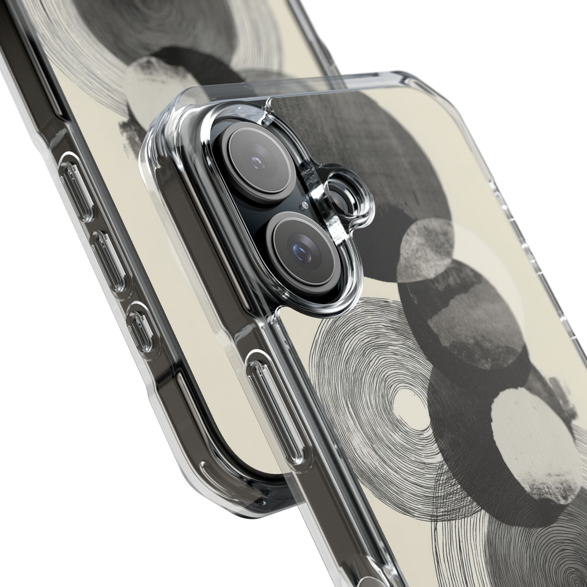 Circles Embrace Lines iPhone Case - Impact
