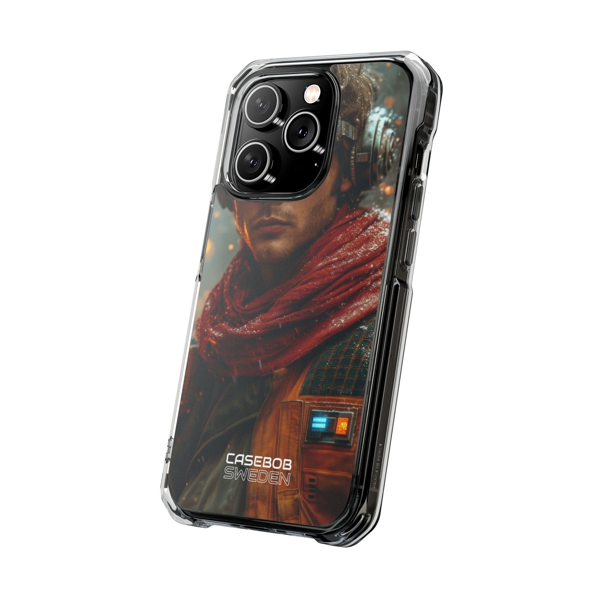 Futuristic Steampunk Explorer iPhone 14 - Impact Clear+
