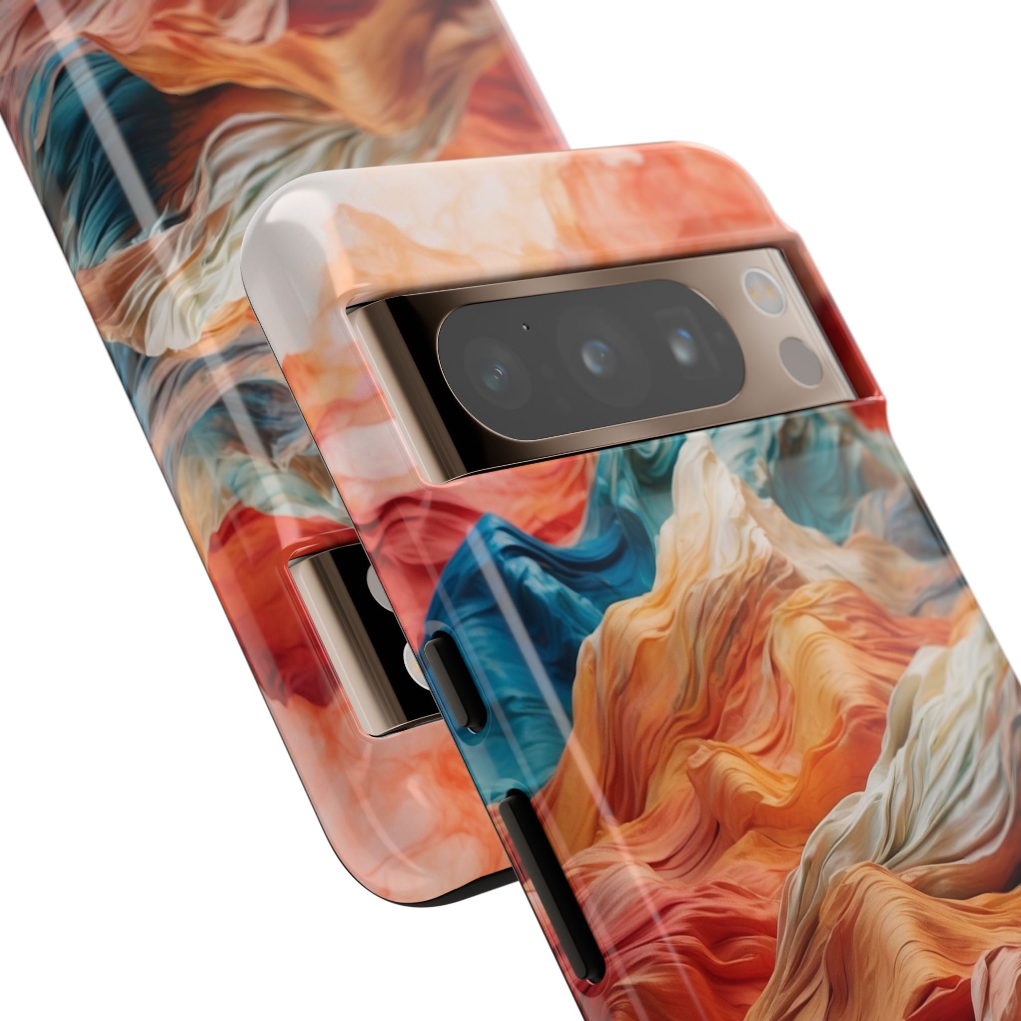 Fabric Peaks Cream Google Pixel 8 Pro Case - Tough