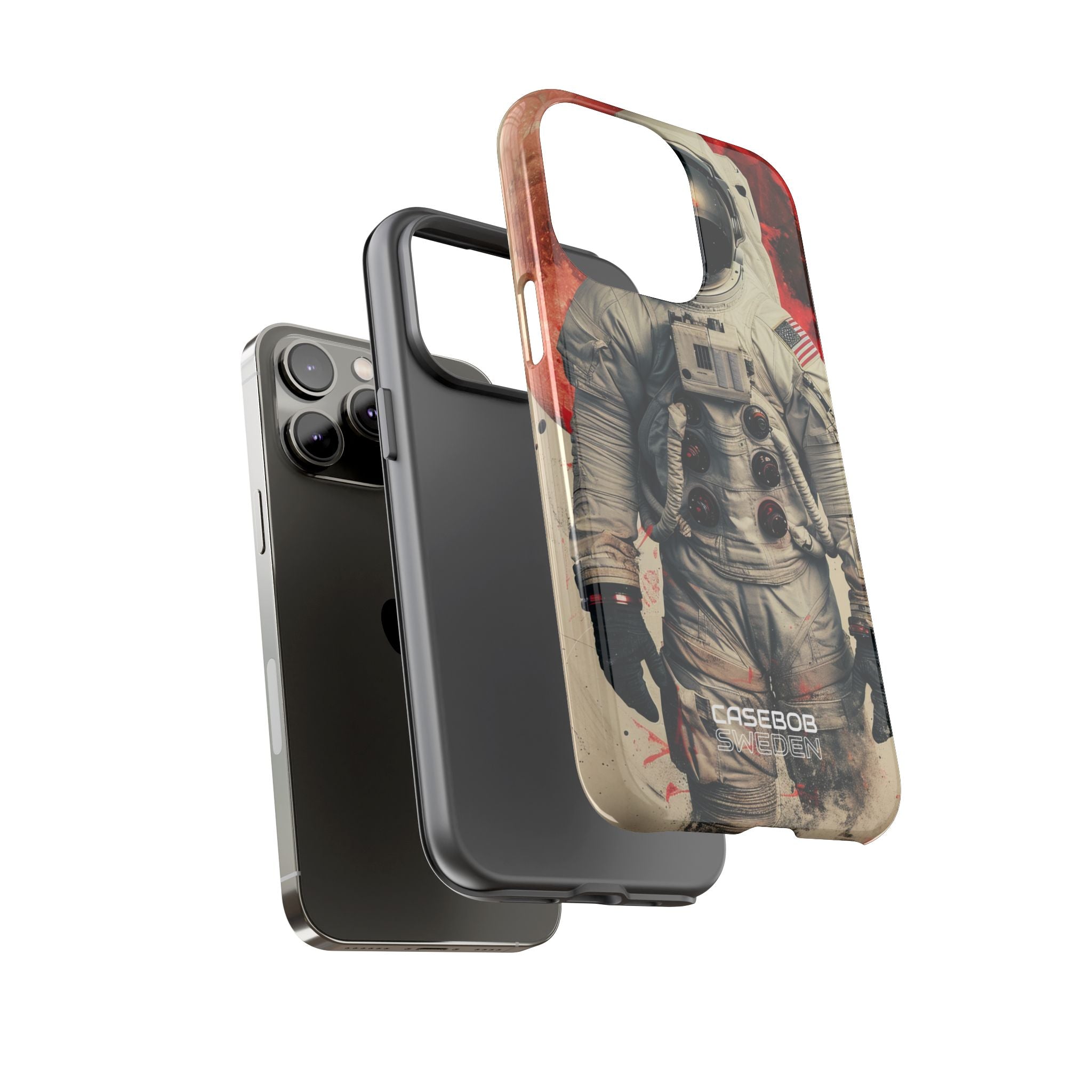 Crimson Spacewalk Dream iPhone 14 - Resistente