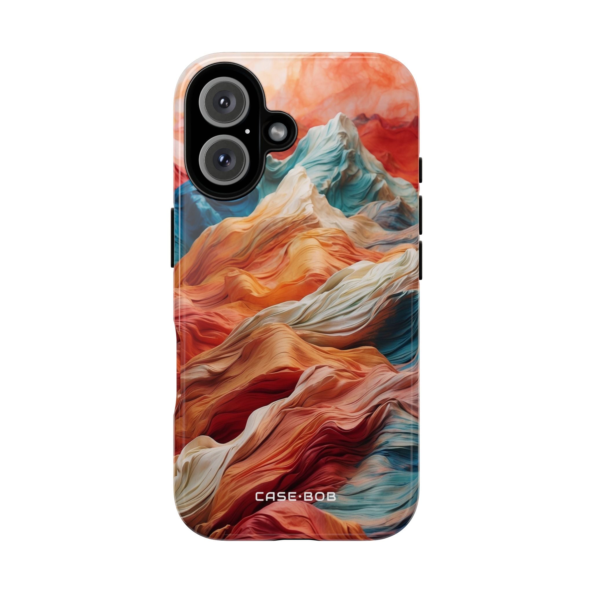Fabric Peaks Cream iPhone 16 Pro Case - Tough