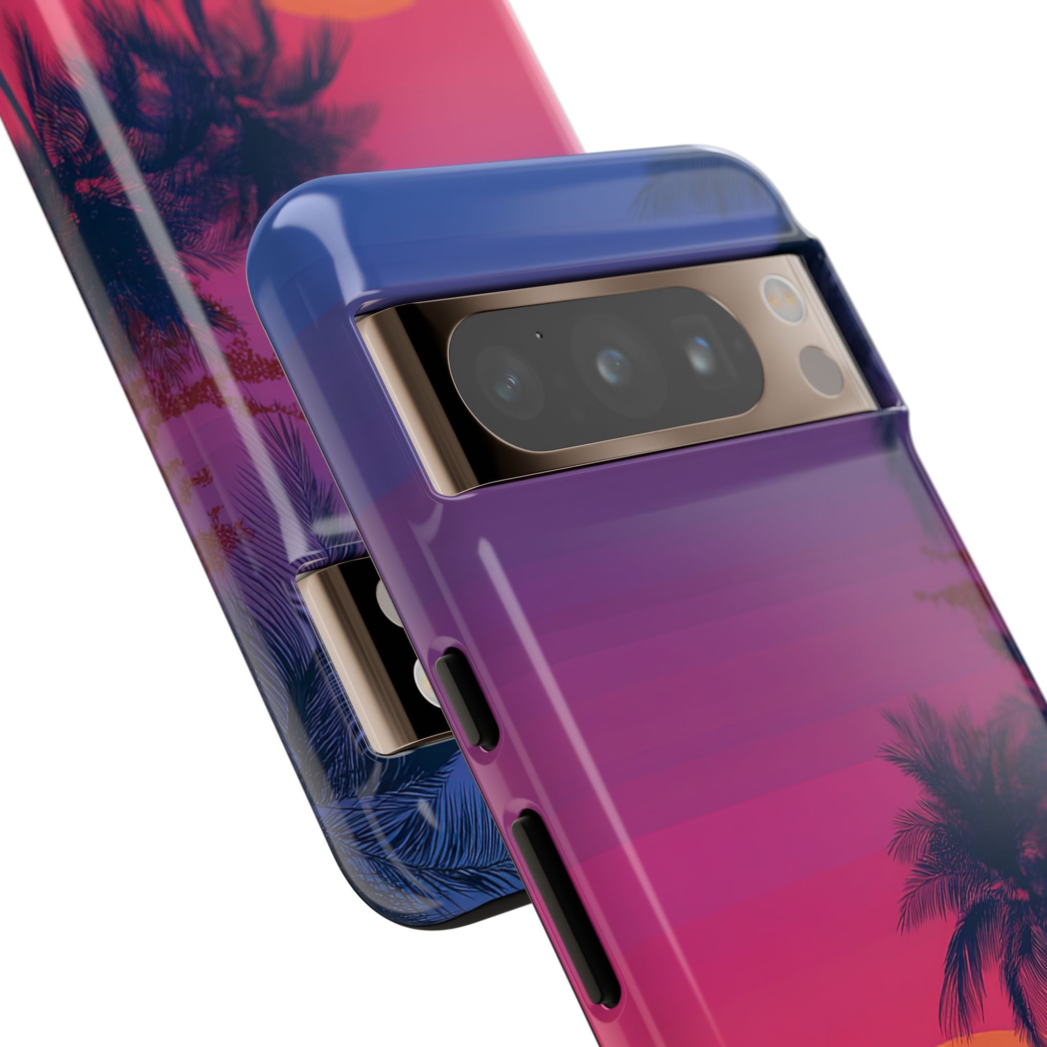 Tropical Sunset Silhouettes - Google Pixel Case