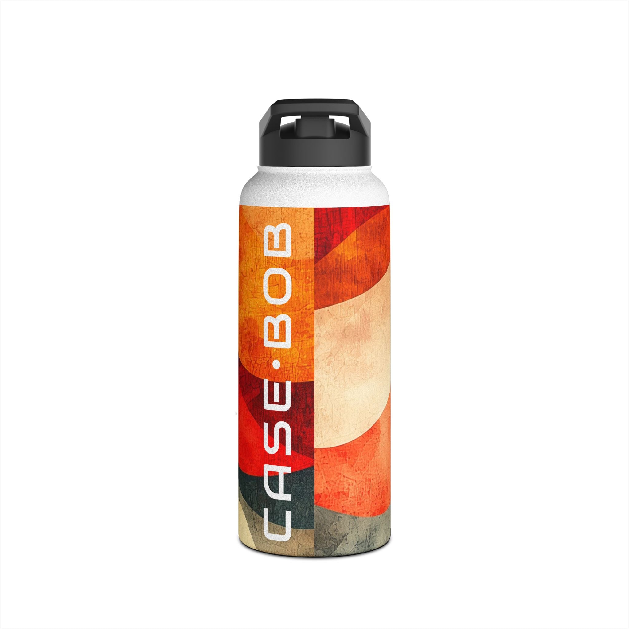 Crimson Ripples - Stainless Steel Water Bottle