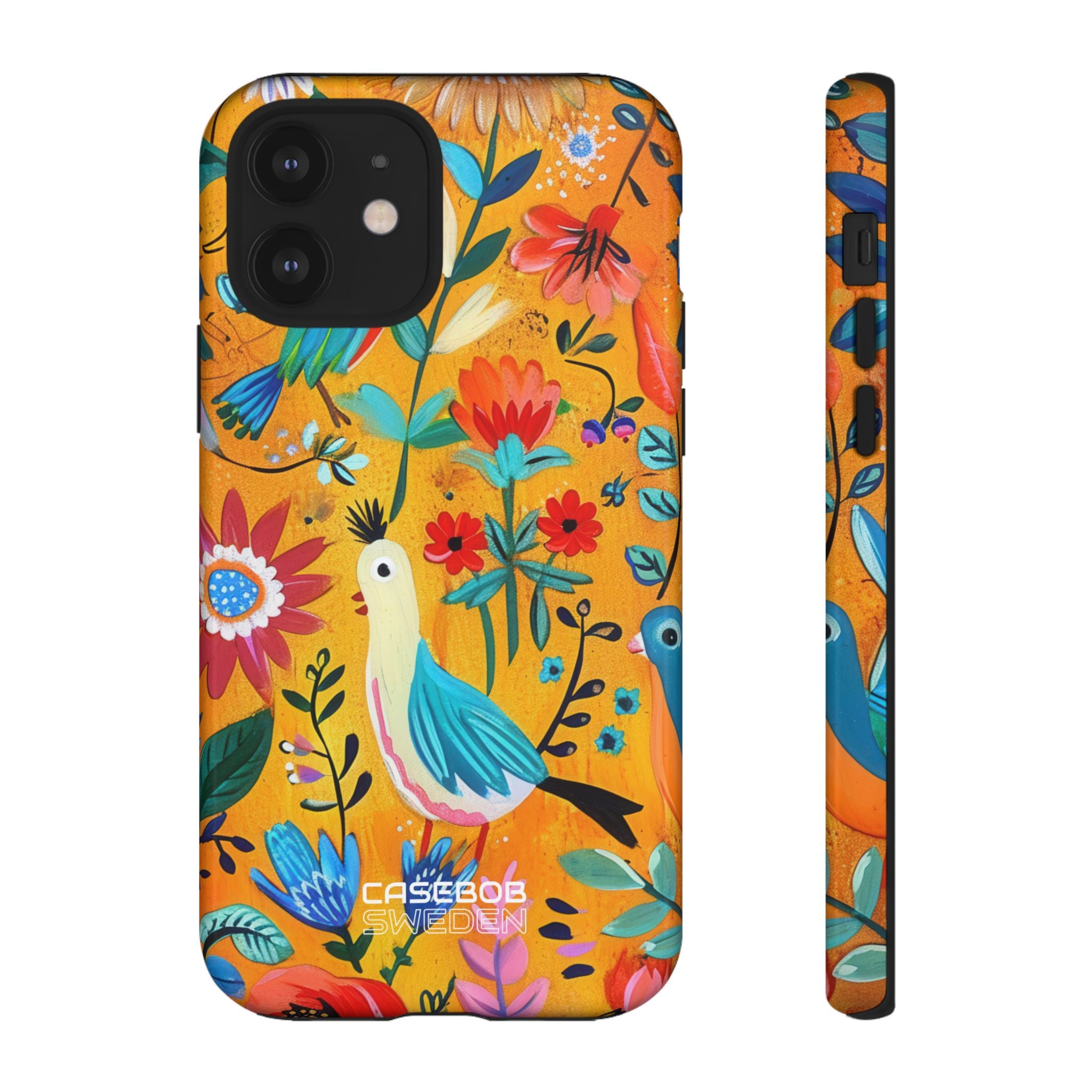 Whimsical Birds Garden iPhone 12 - Tough