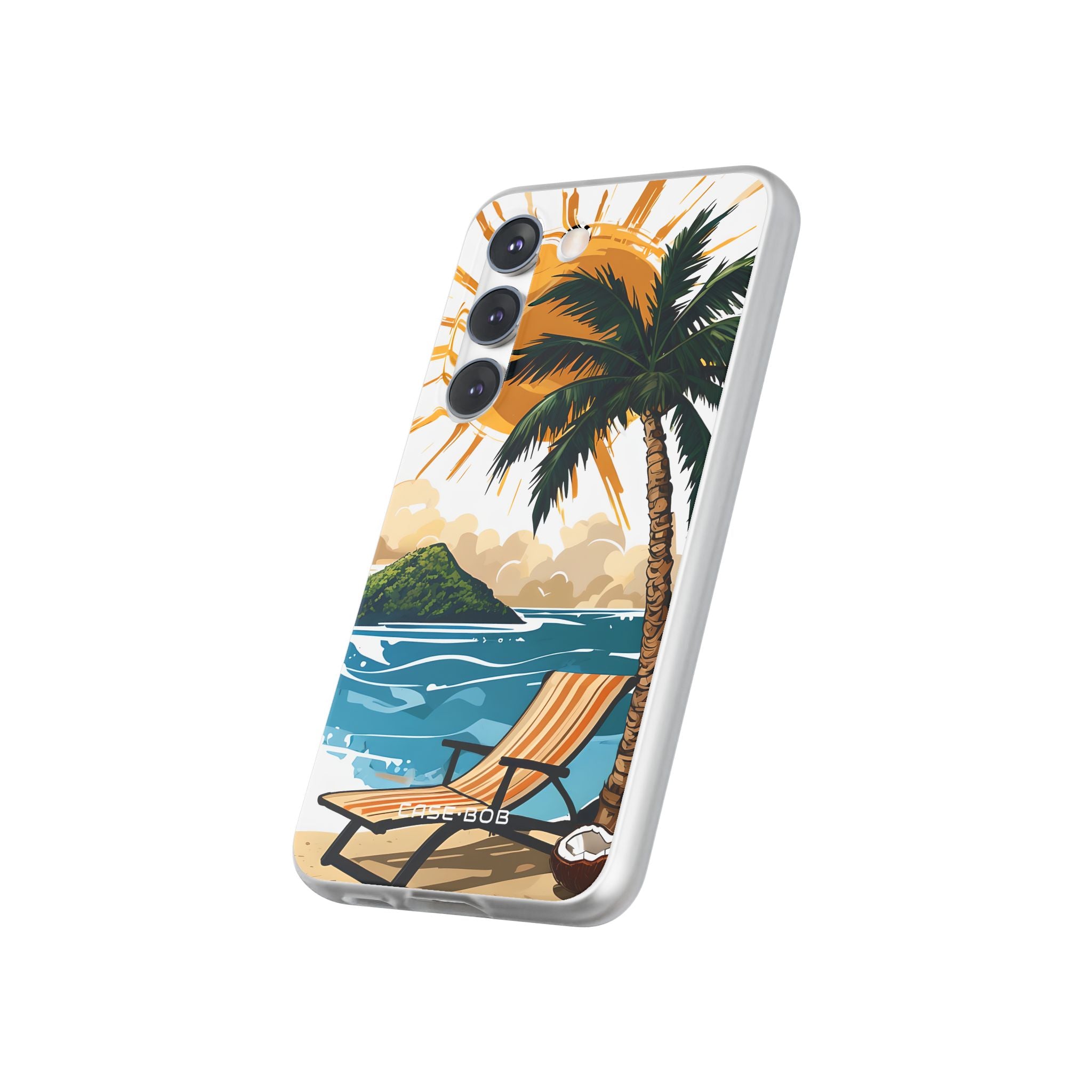Sunny Palm Breeze Samsung S23 Case - Soft