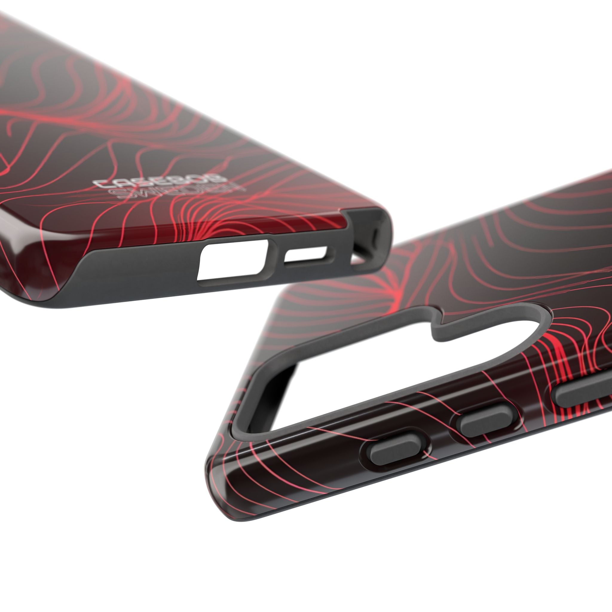 Crimson Waveform Flow Samsung S25 - Tough