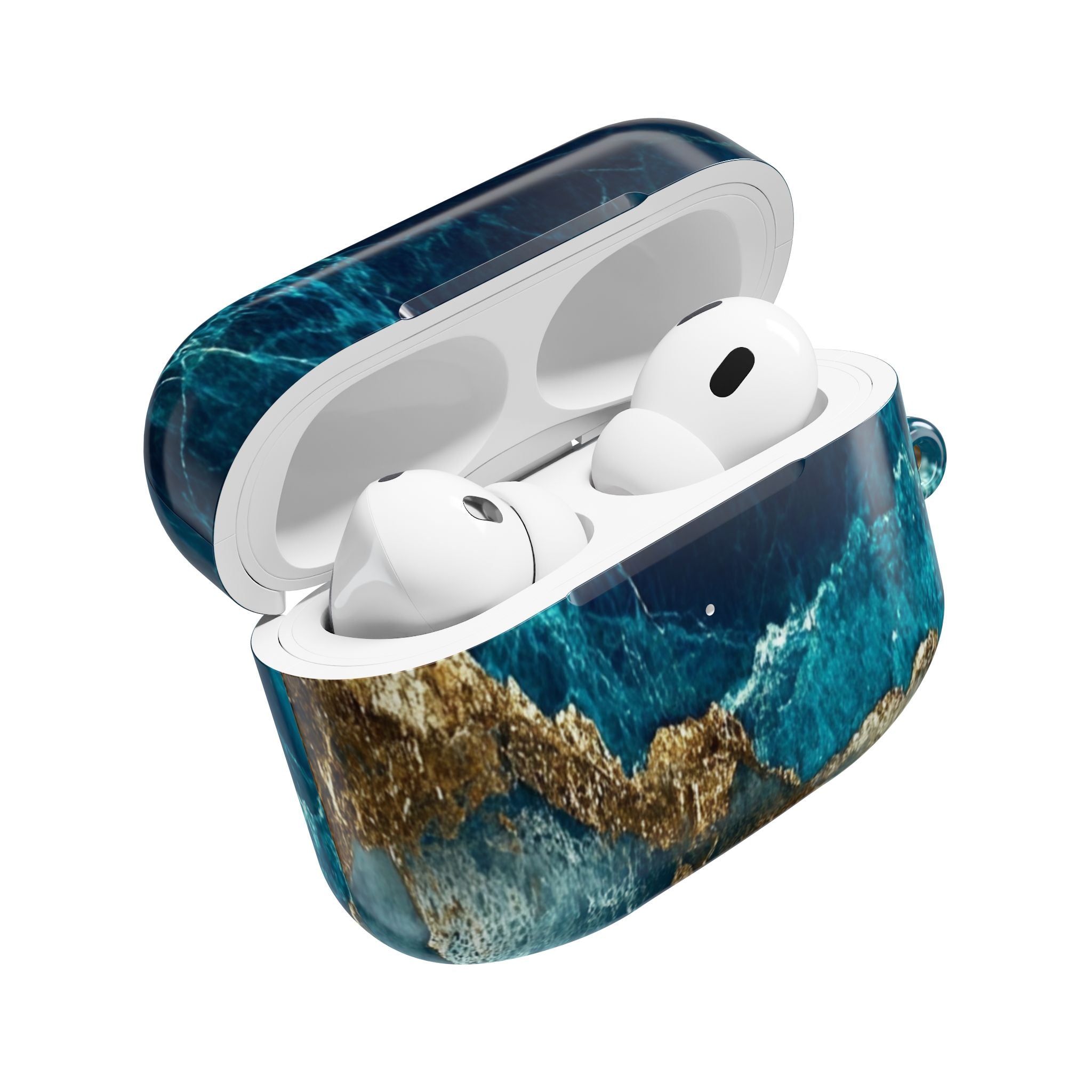 Golden Fracture Teal - AirPods Case